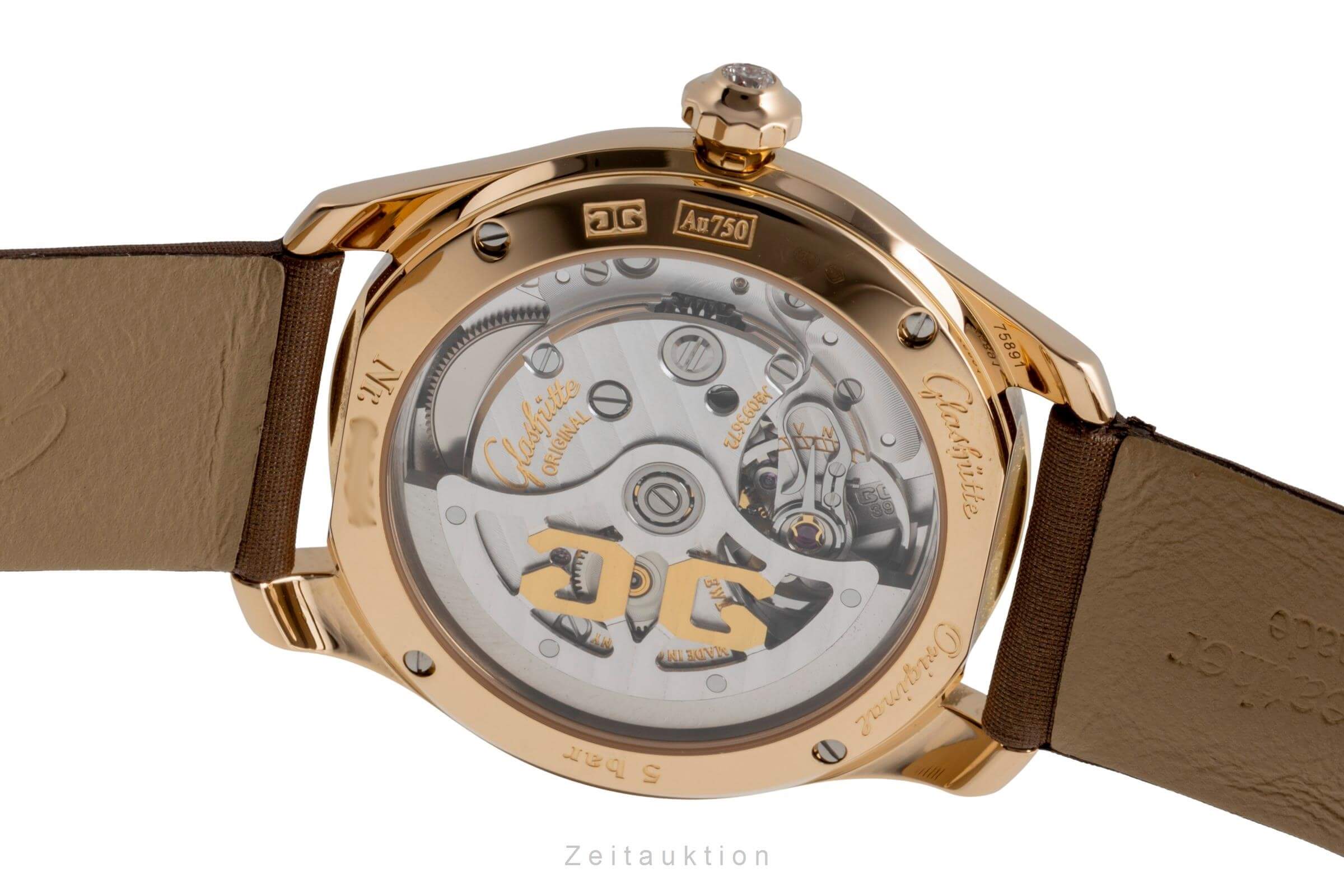 Glashütte Lady Serenade 18 ct gold automatic women's watch 39-22-09-01-44 LP: 13400EUR  [2502474] - Image 10