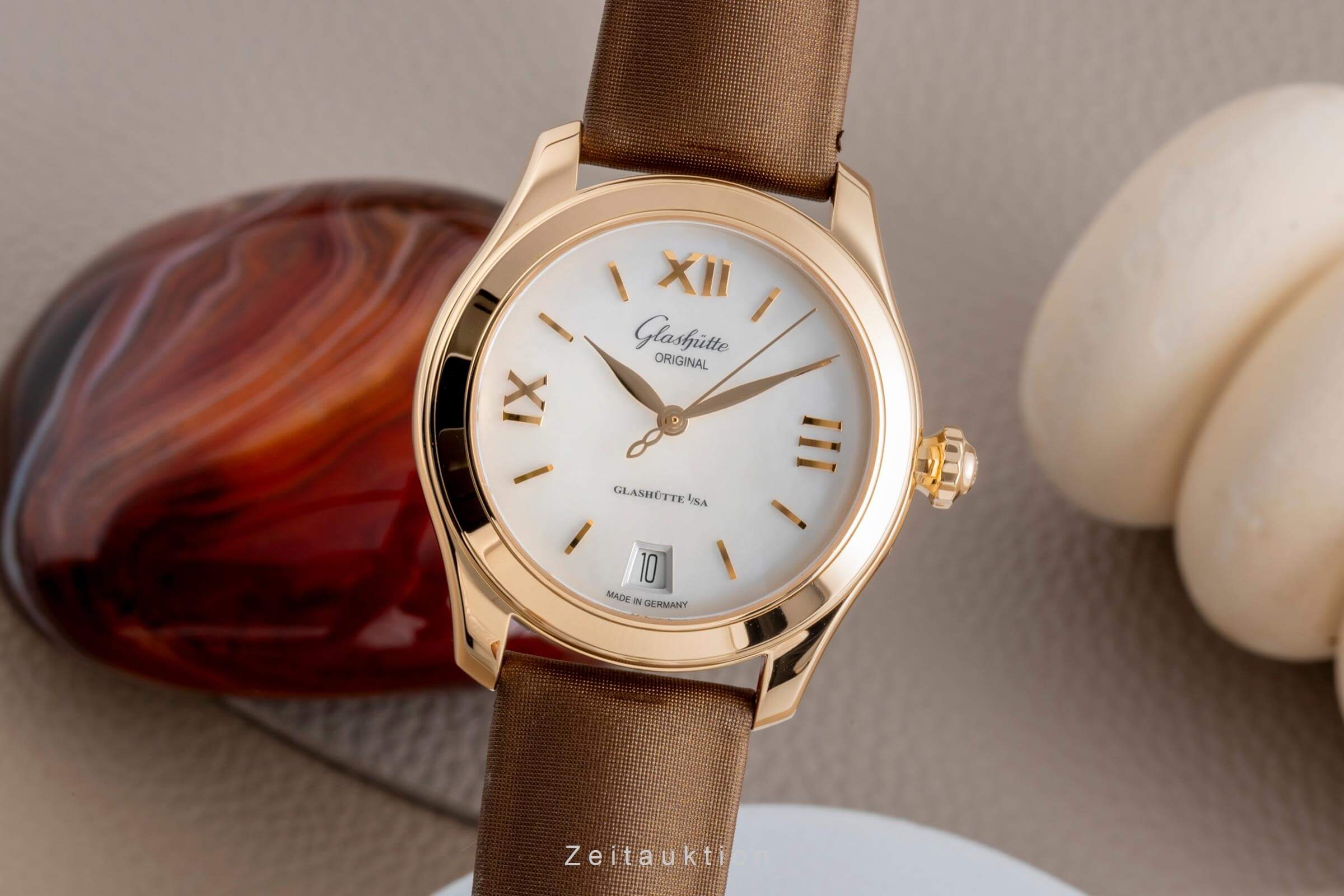 Glashütte Lady Serenade 18 ct gold automatic women's watch 39-22-09-01-44 LP: 13400EUR  [2502474] - Image 2
