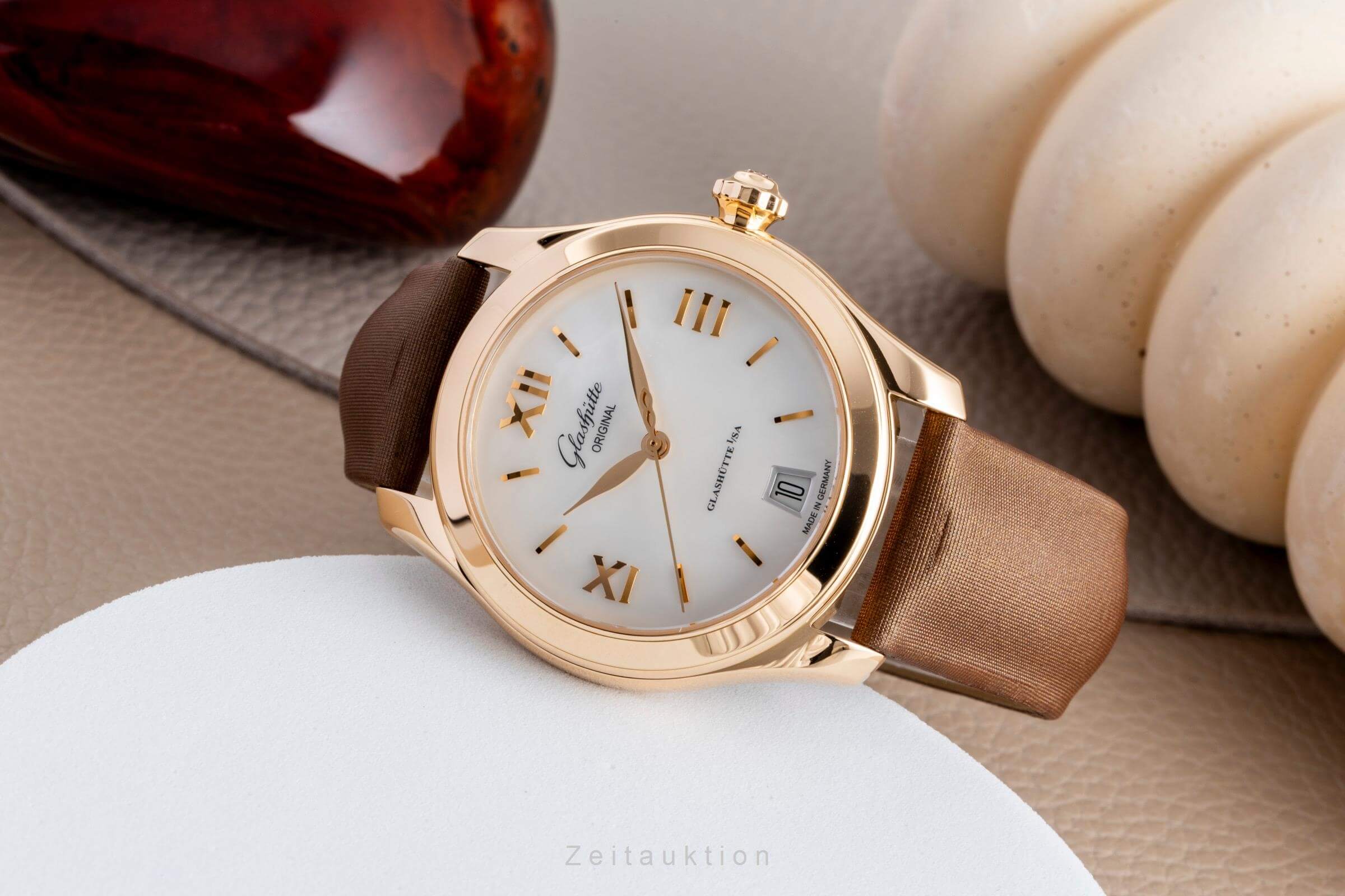 Glashütte Lady Serenade 18 ct gold automatic women's watch 39-22-09-01-44 LP: 13400EUR  [2502474] - Image 3