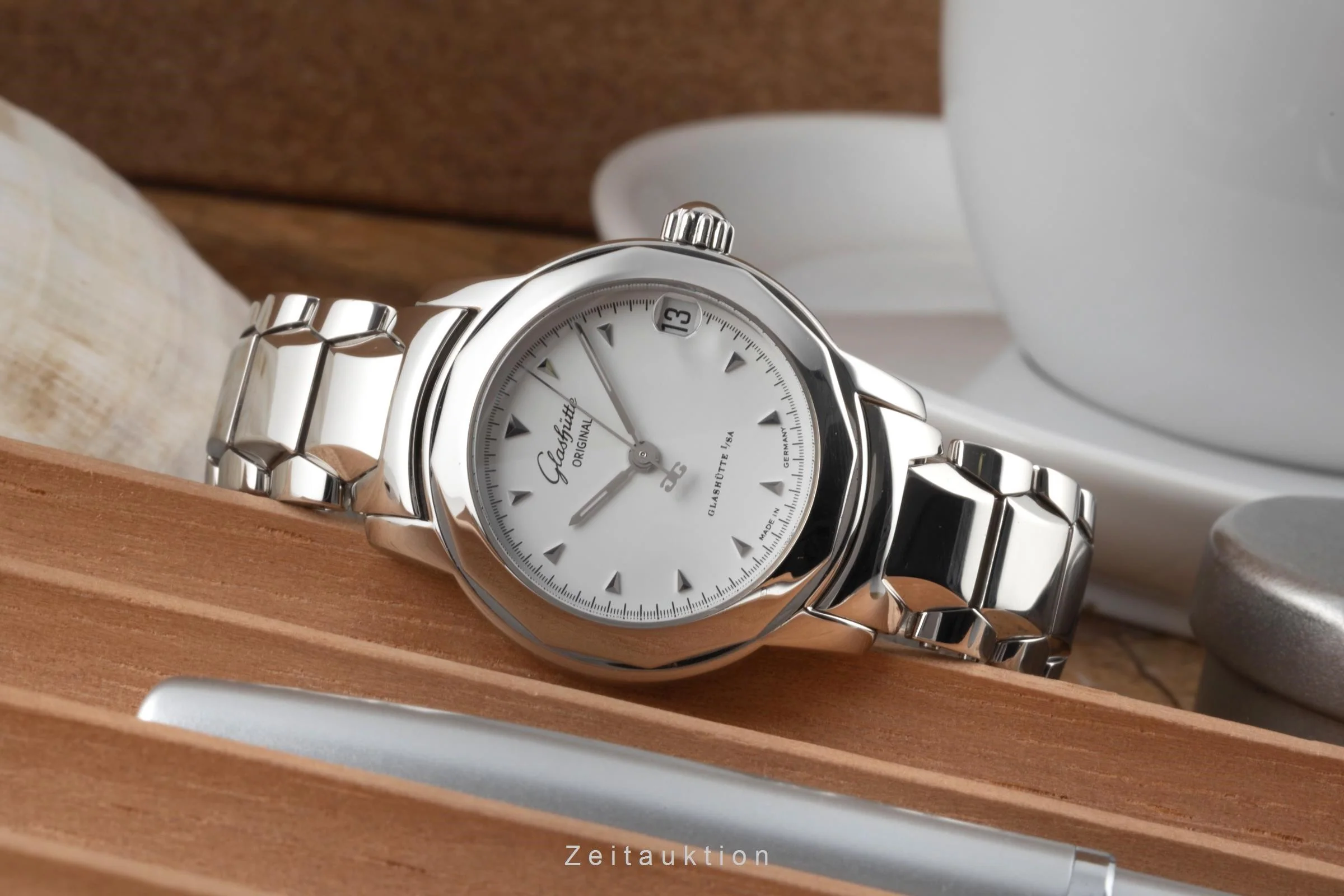 Glashütte Lady Sport steel automatic women's watch 10-33-41-51-04 LP: 6100EUR  [2400718] - Image 2