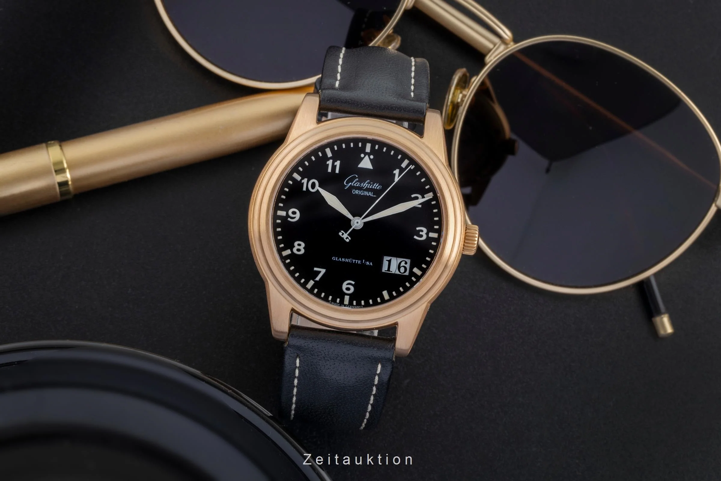 Glashütte Navigator 18 ct gold automatic men's watch 39-42-07-11-04  [2506968] - Image 4