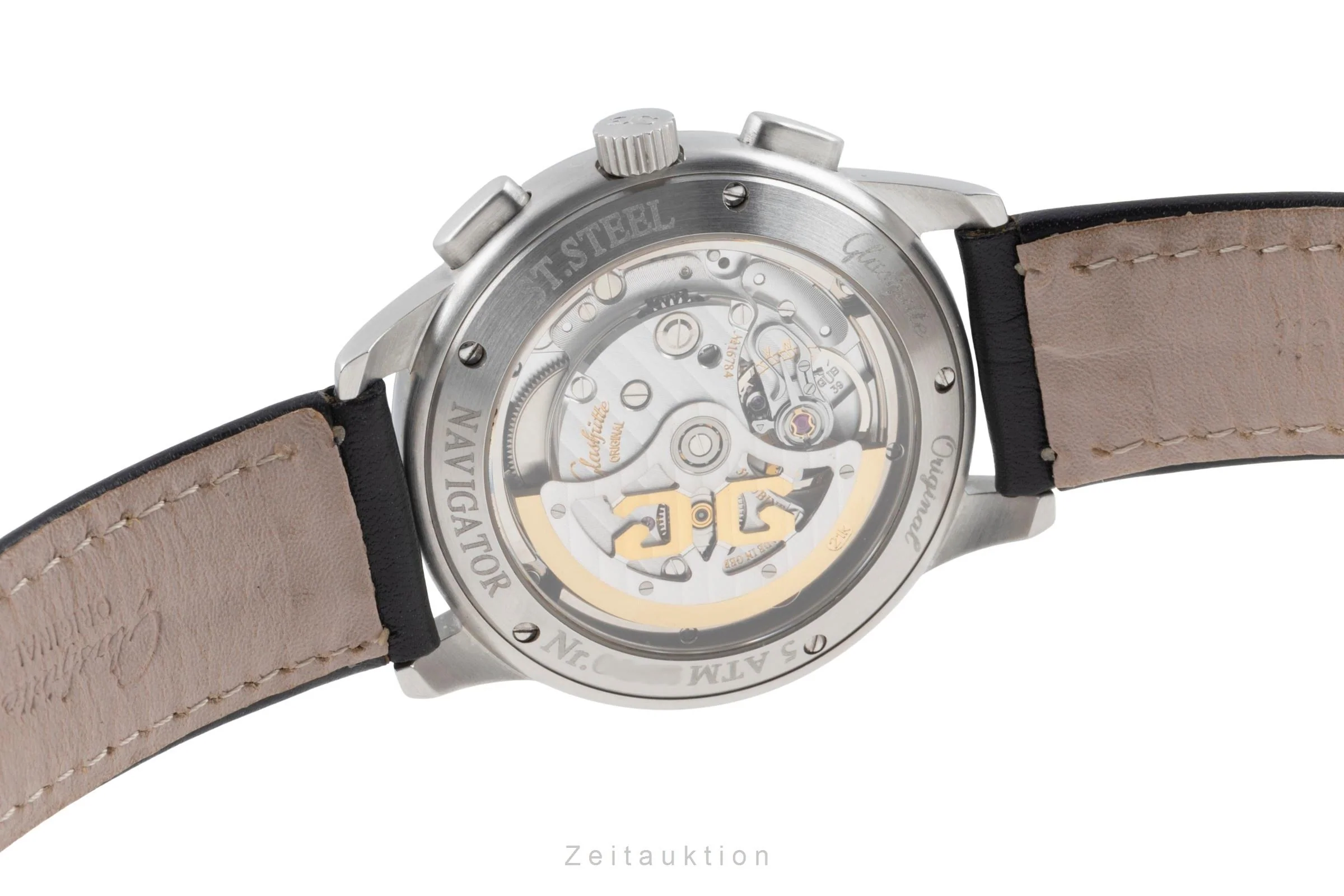 Glashütte Navigator chronograph steel automatic men's watch 39-32-13-17-04 LP: 14900EUR  [2505212] - Image 12