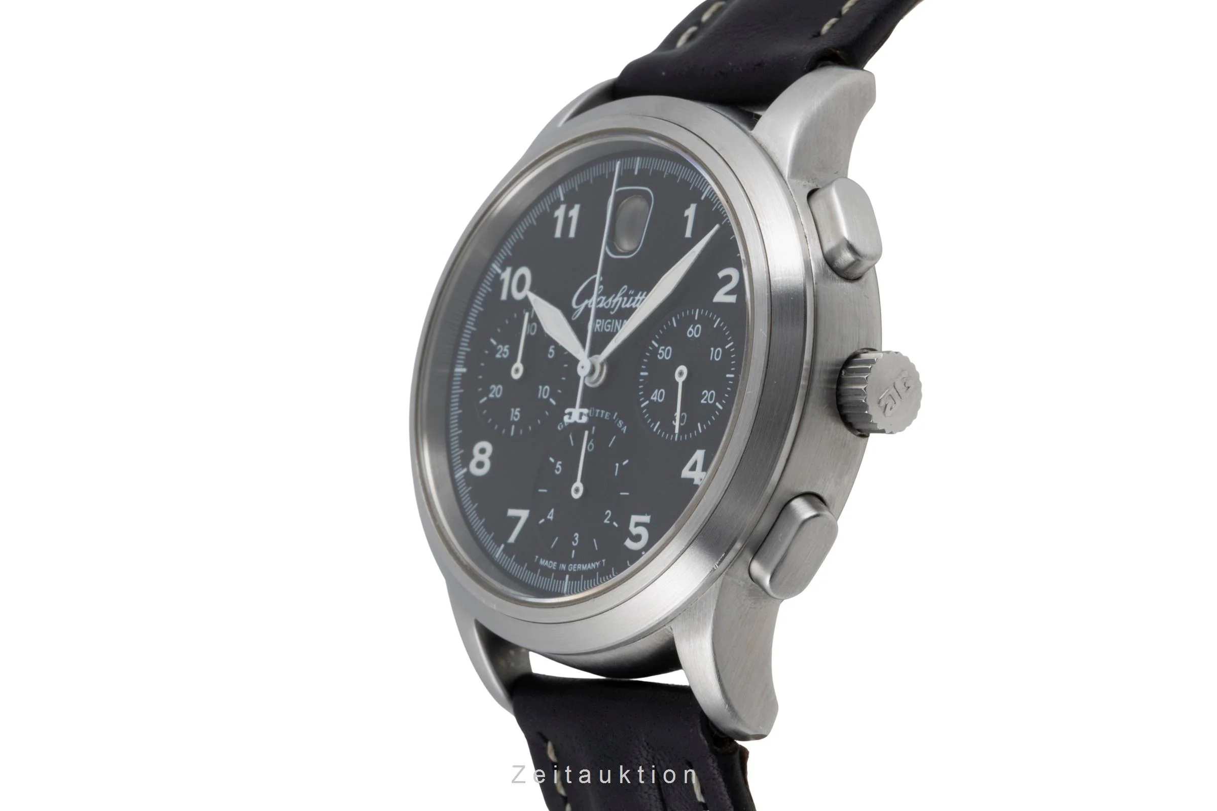 Glashütte Navigator chronograph steel automatic men's watch 39-32-13-17-04 LP: 14900EUR  [2505212] - Image 7