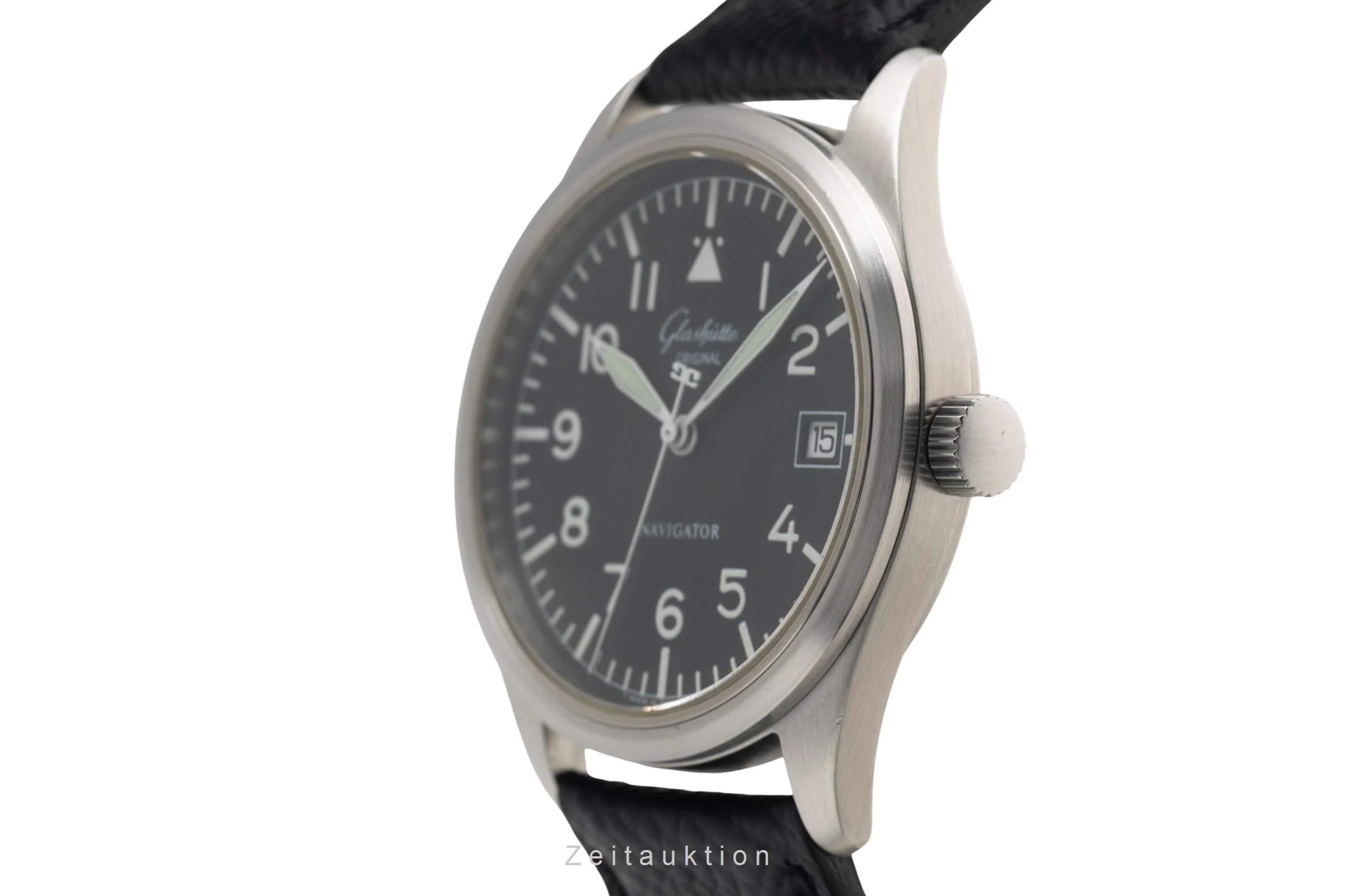 Glashütte Navigator steel automatic men's watch 10-33-07-07-04  [2501617] - Image 7