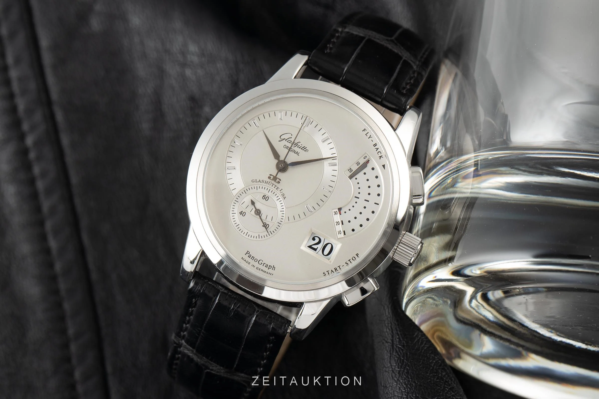 Glashütte PanoGraph chronograph steel manual winding men's watch  [2107431] - Image 2