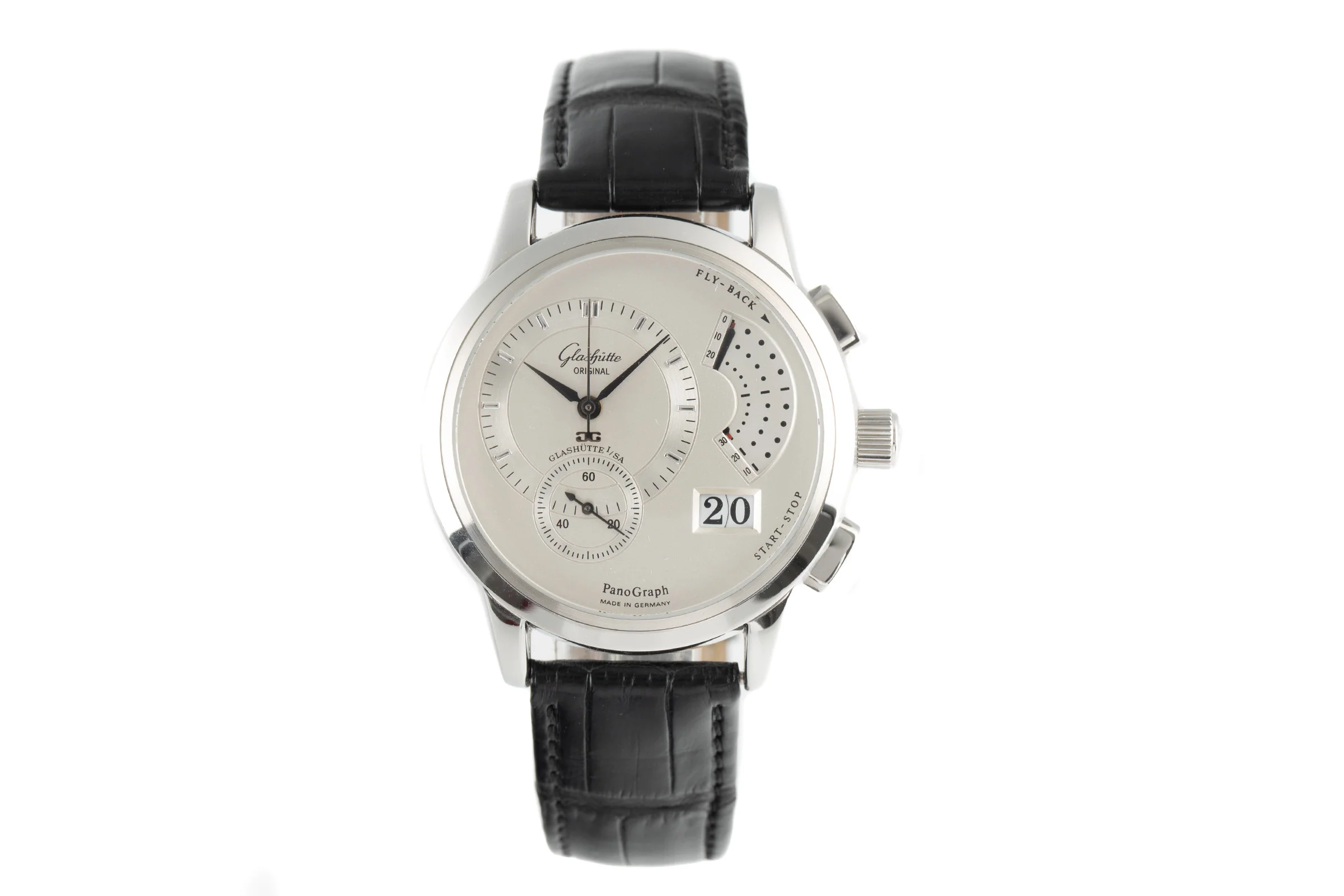 Glashütte PanoGraph chronograph steel manual winding men's watch  [2107431] - Image 4