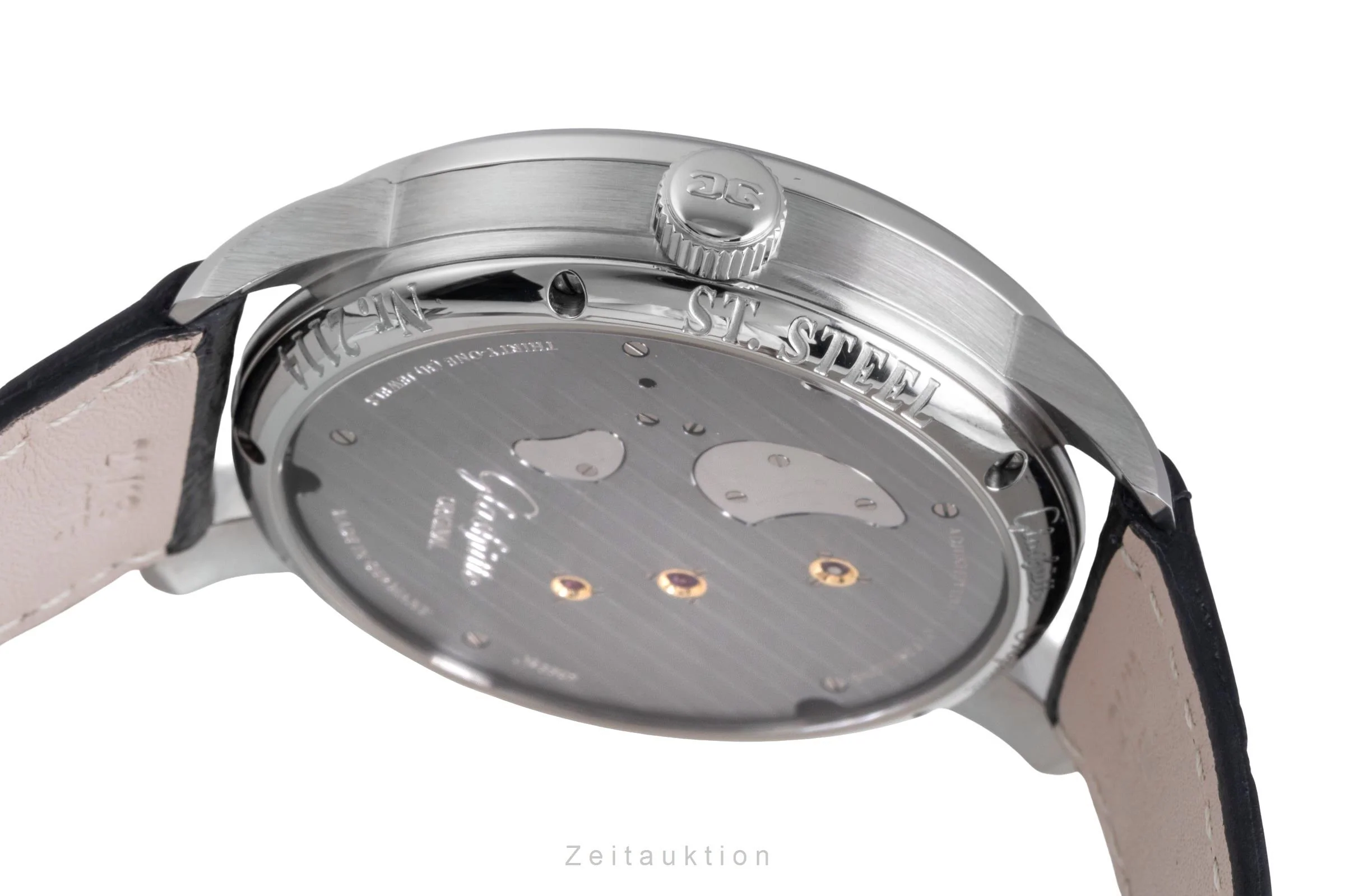 Glashütte PanoInverse XL steel manual winding men's watch 1-66-06-04-22-05  [2600159] - Image 11