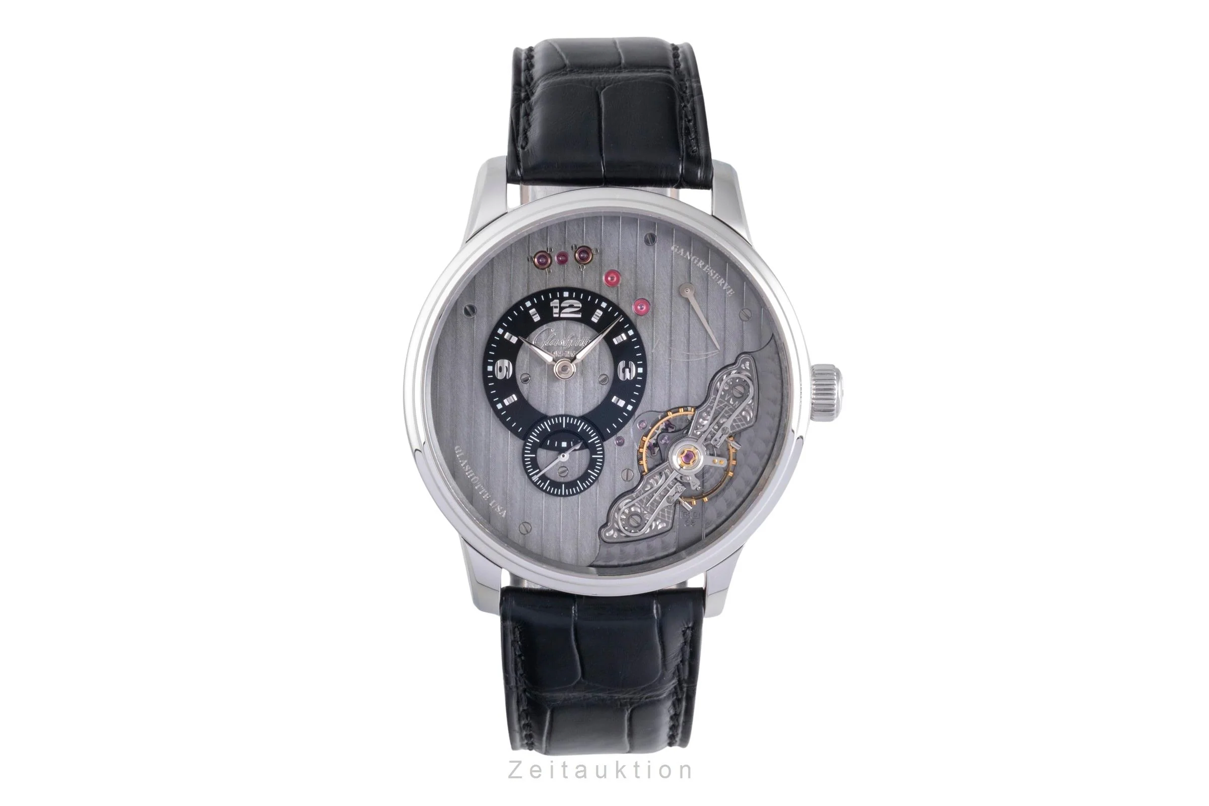 Glashütte PanoInverse XL steel manual winding men's watch 1-66-06-04-22-05  [2600159] - Image 5
