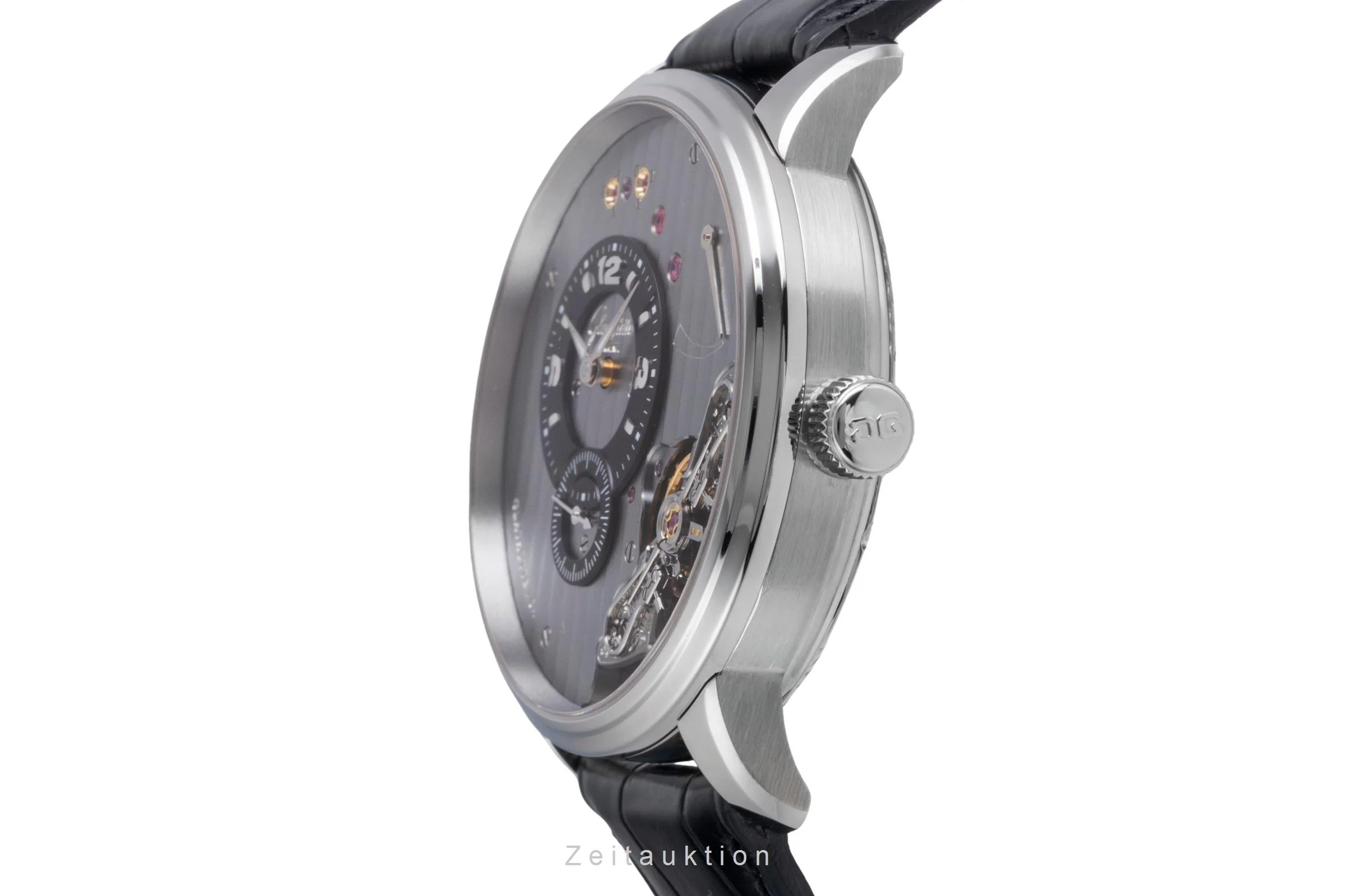 Glashütte PanoInverse XL steel manual winding men's watch 1-66-06-04-22-05  [2600159] - Image 7