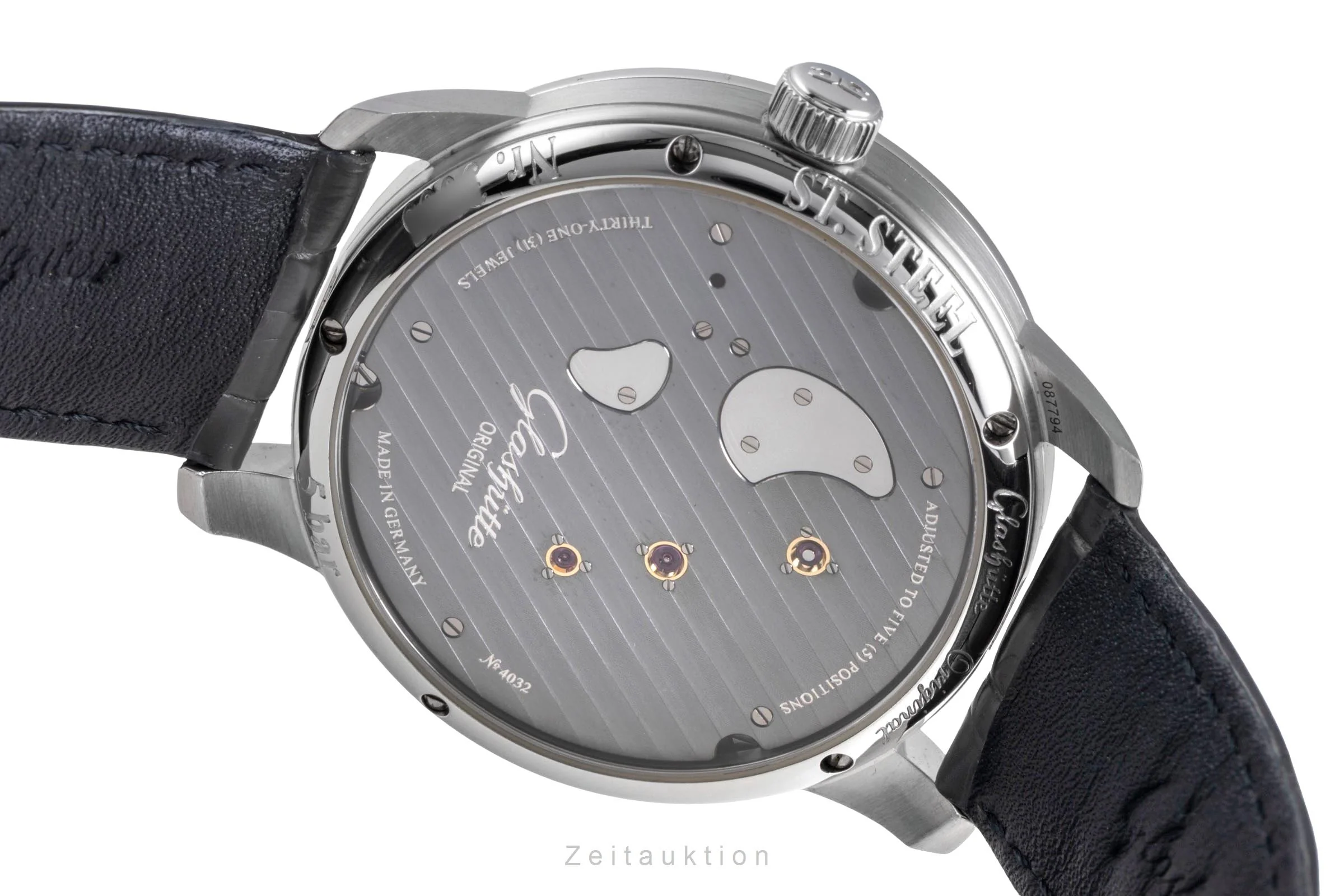 Glashütte PanoInverse XL steel manual winding men's watch 1-66-06-04-22  [2600294] - Image 12