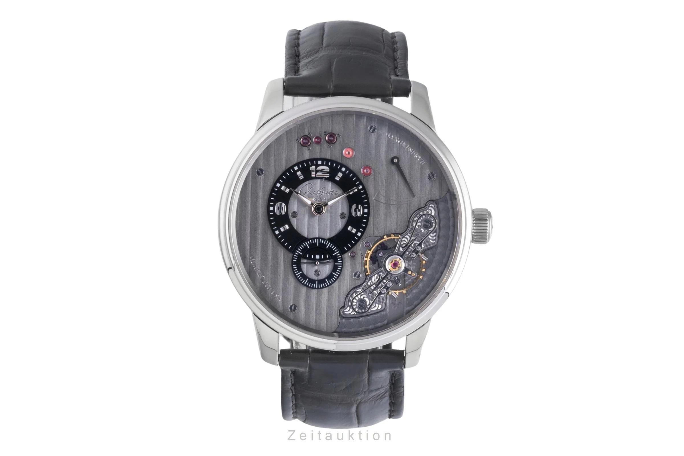 Glashütte PanoInverse XL steel manual winding men's watch 1-66-06-04-22  [2600294] - Image 5