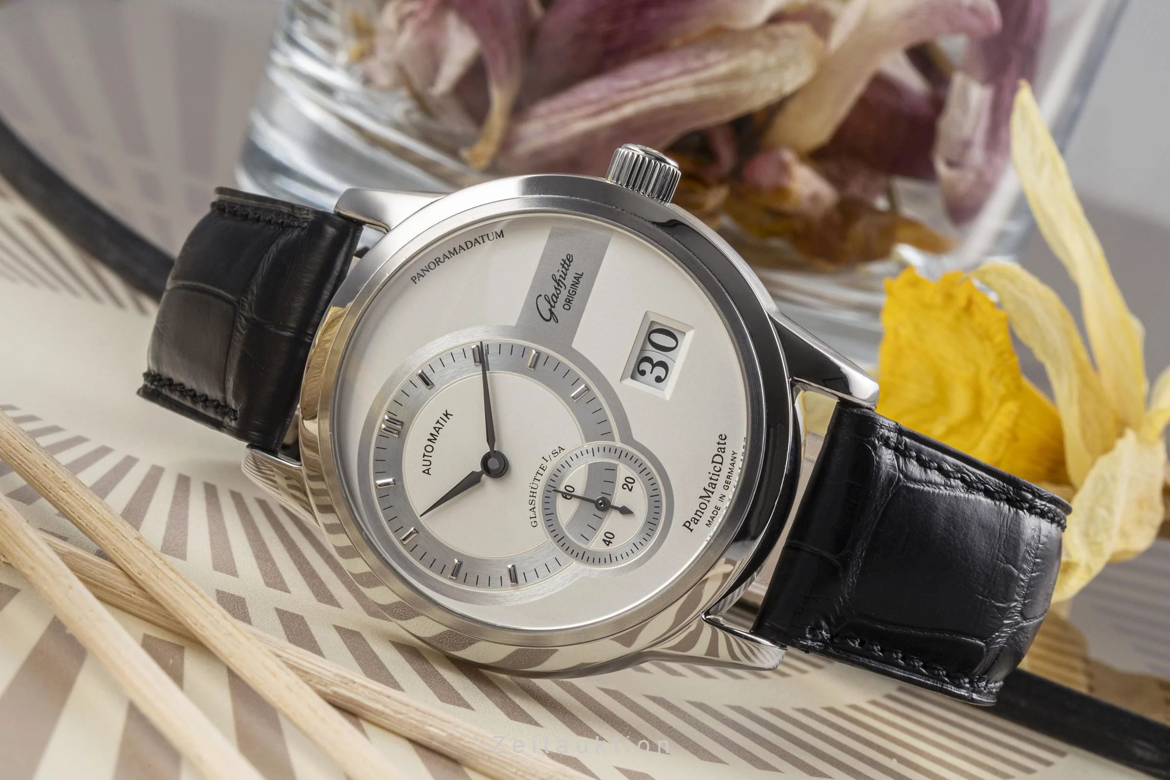 Glashütte PanoMaticDate steel automatic men's watch 190-01-02-02-04  [2302361] - Image 2