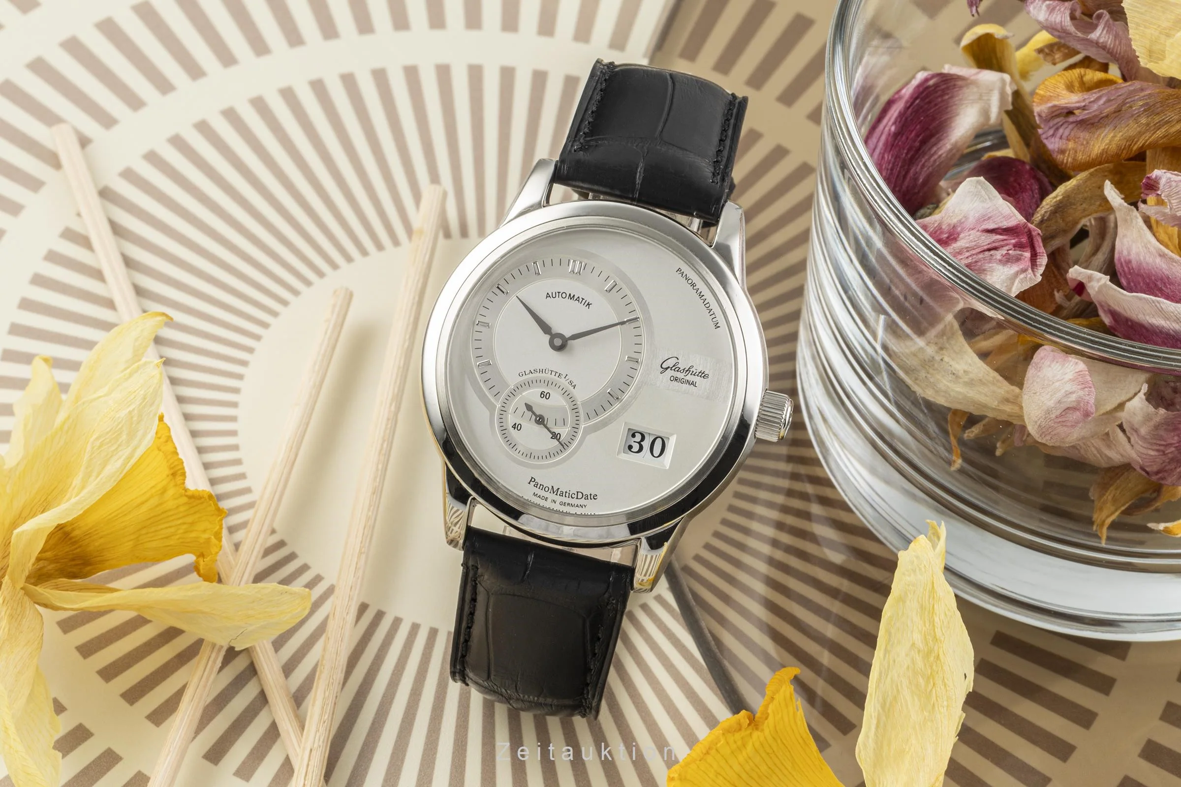 Glashütte PanoMaticDate steel automatic men's watch 190-01-02-02-04  [2302361] - Image 3