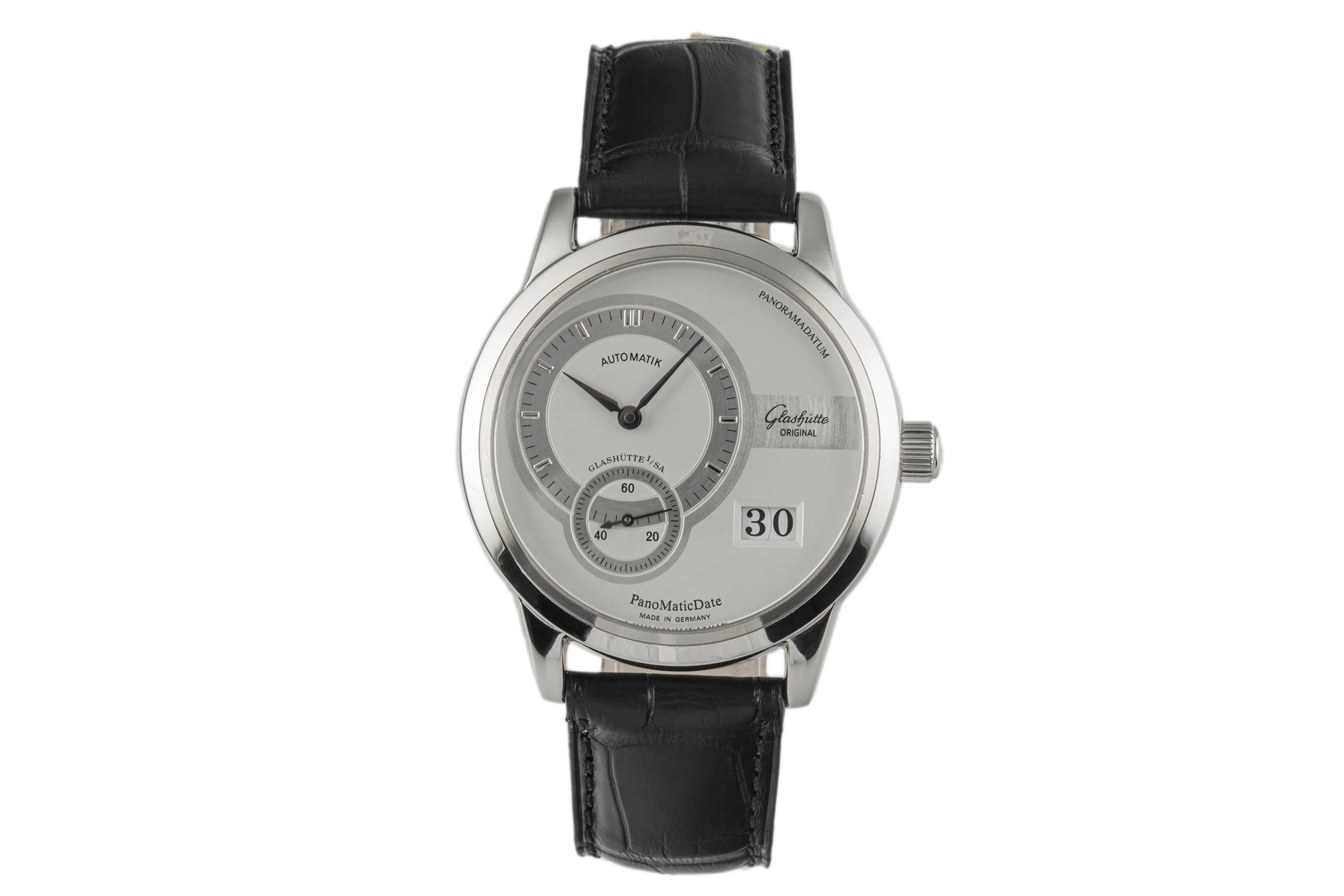 Glashütte PanoMaticDate steel automatic men's watch 190-01-02-02-04  [2302361] - Image 4