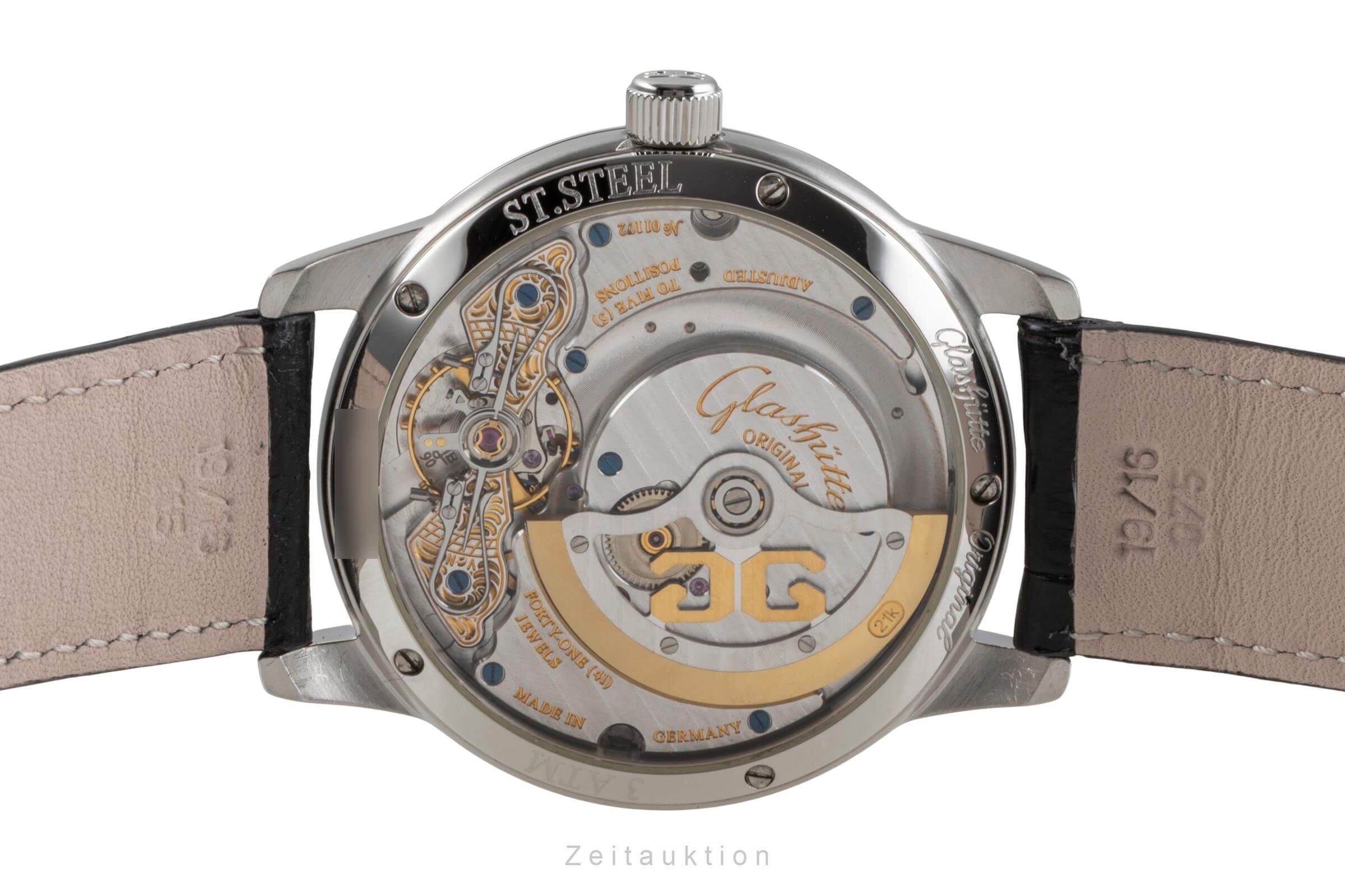 Glashütte PanoMaticDate steel automatic men's watch 90-01-02-02-04  [2502087] - Image 10