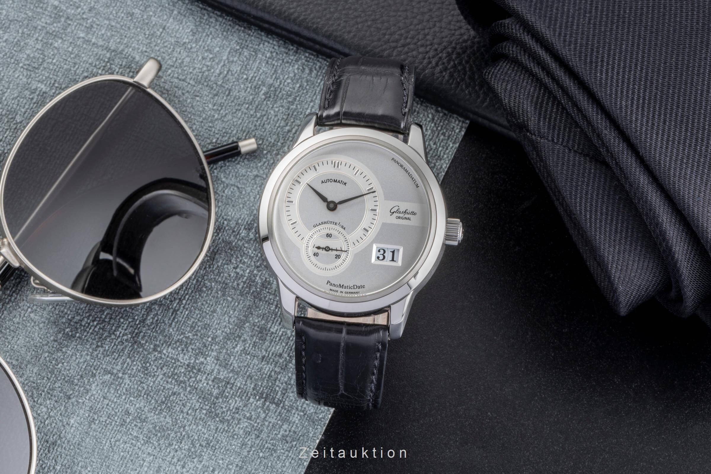 Glashütte PanoMaticDate steel automatic men's watch 90-01-02-02-04  [2502087] - Image 4
