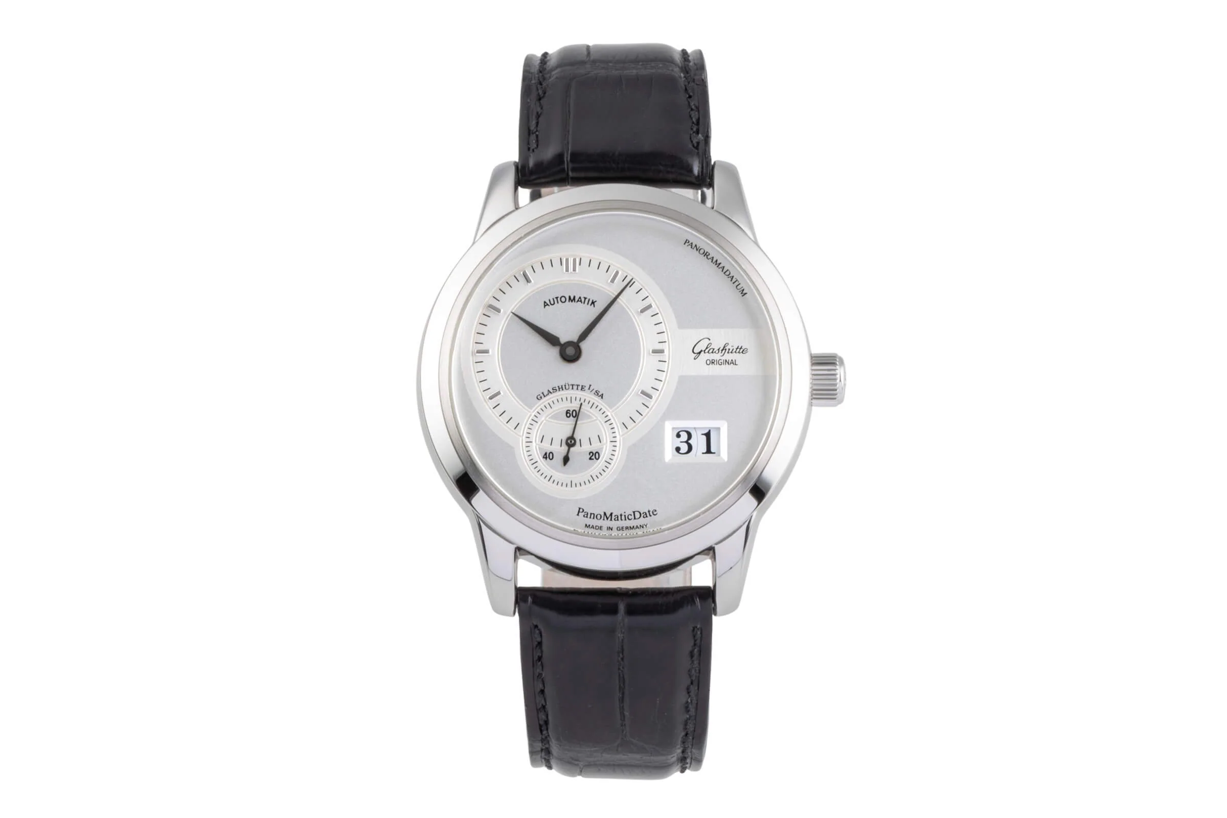 Glashütte PanoMaticDate steel automatic men's watch 90-01-02-02-04  [2502087] - Image 5