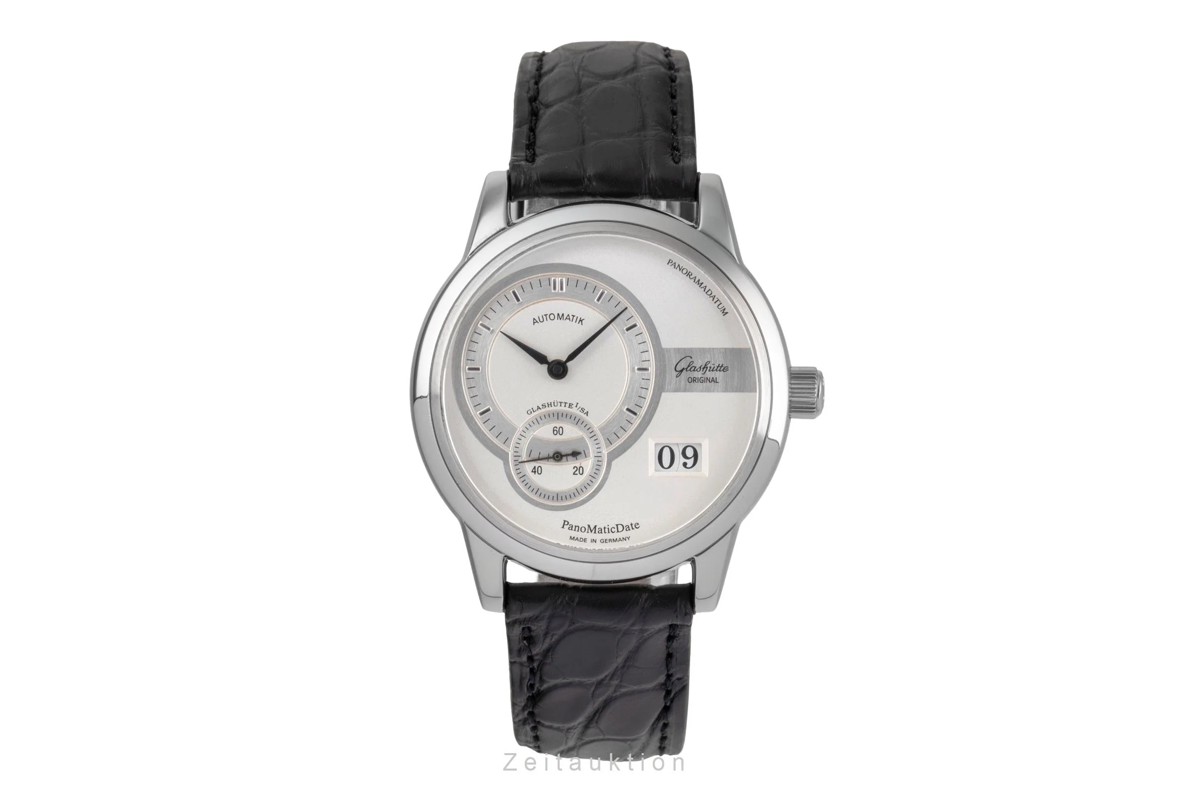 Glashütte PanoMaticDate steel automatic men's watch 90-01-02-02-04  [2503269] - Image 5