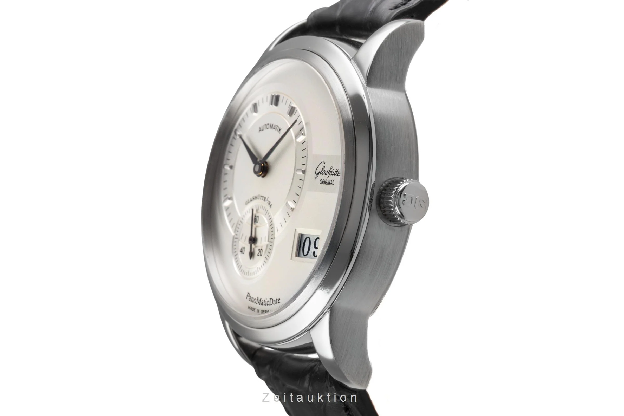 Glashütte PanoMaticDate steel automatic men's watch 90-01-02-02-04  [2503269] - Image 7