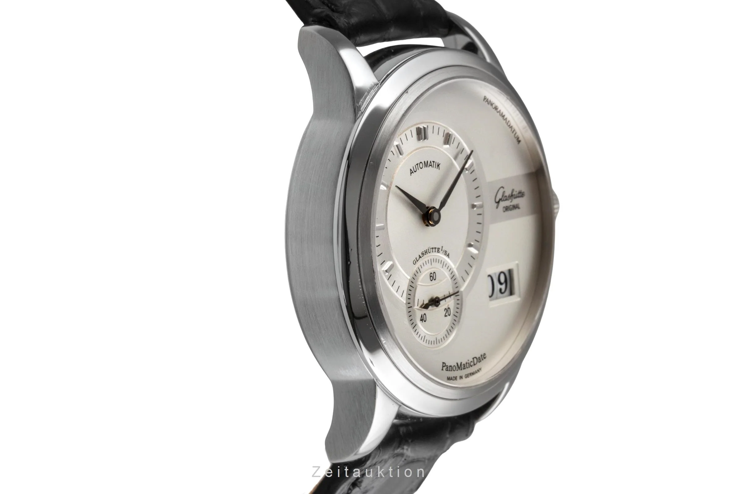 Glashütte PanoMaticDate steel automatic men's watch 90-01-02-02-04  [2503269] - Image 8