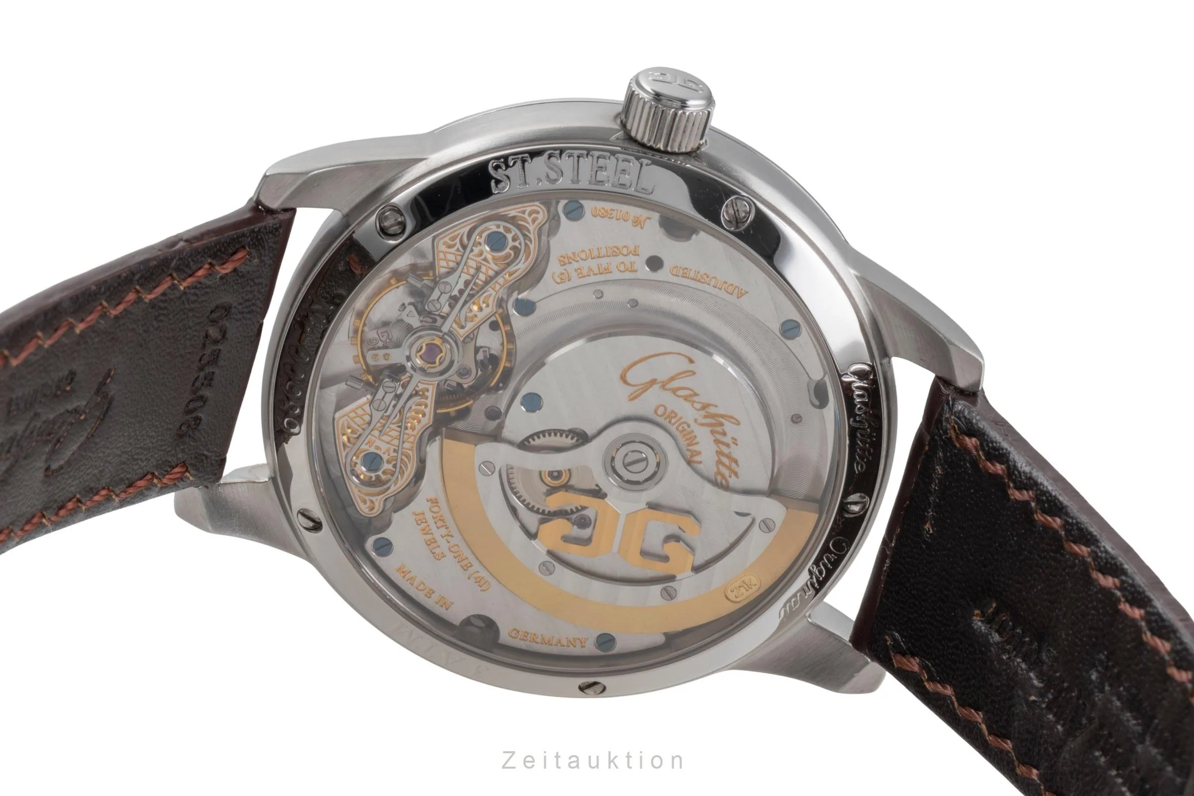 Glashütte PanoMaticDate steel automatic men's watch 90-01-02-02-04  [2505903] - Image 11