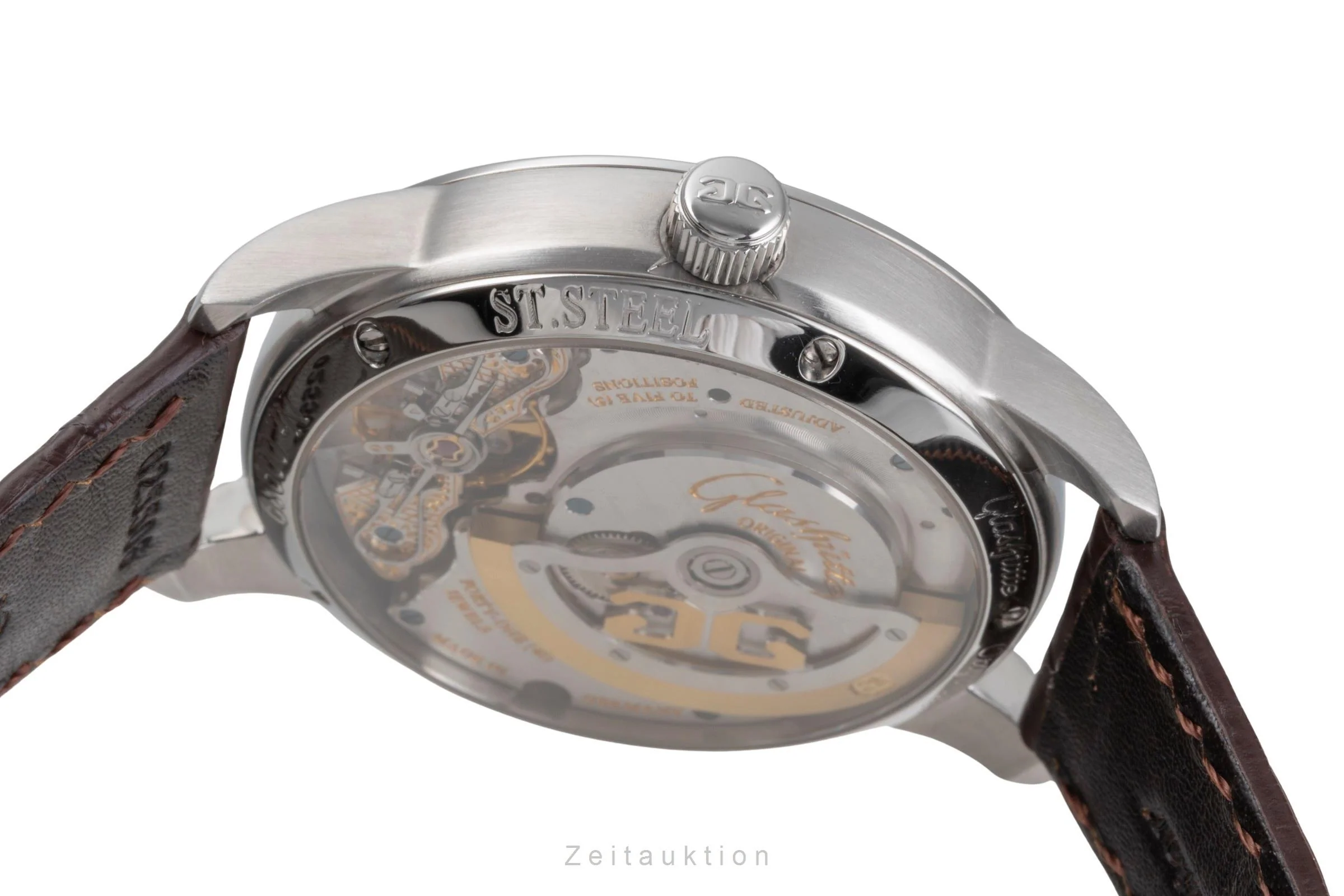 Glashütte PanoMaticDate steel automatic men's watch 90-01-02-02-04  [2505903] - Image 12