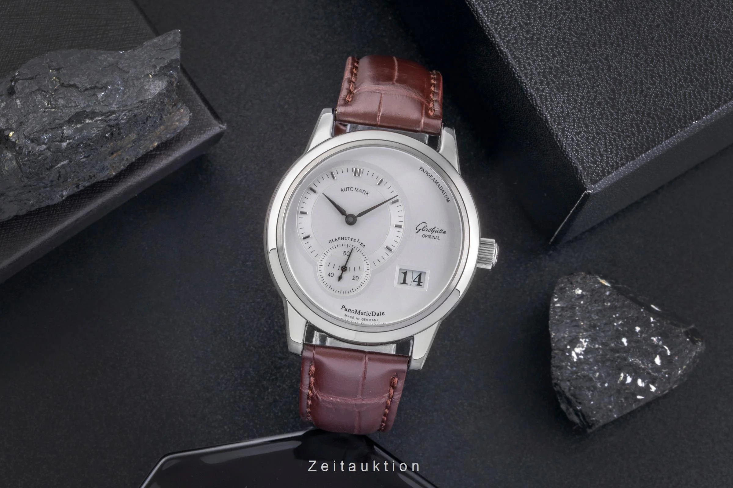 Glashütte PanoMaticDate steel automatic men's watch 90-01-02-02-04  [2505903] - Image 4