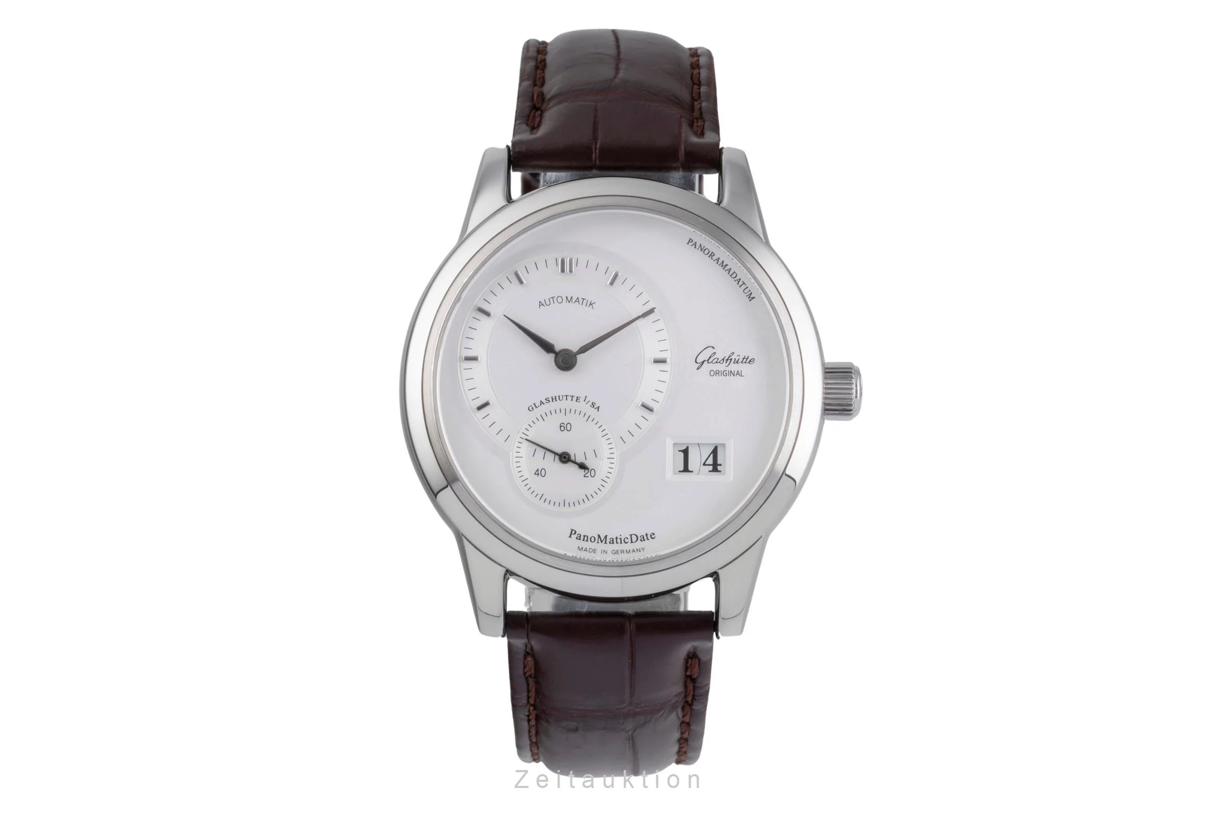 Glashütte PanoMaticDate steel automatic men's watch 90-01-02-02-04  [2505903] - Image 5