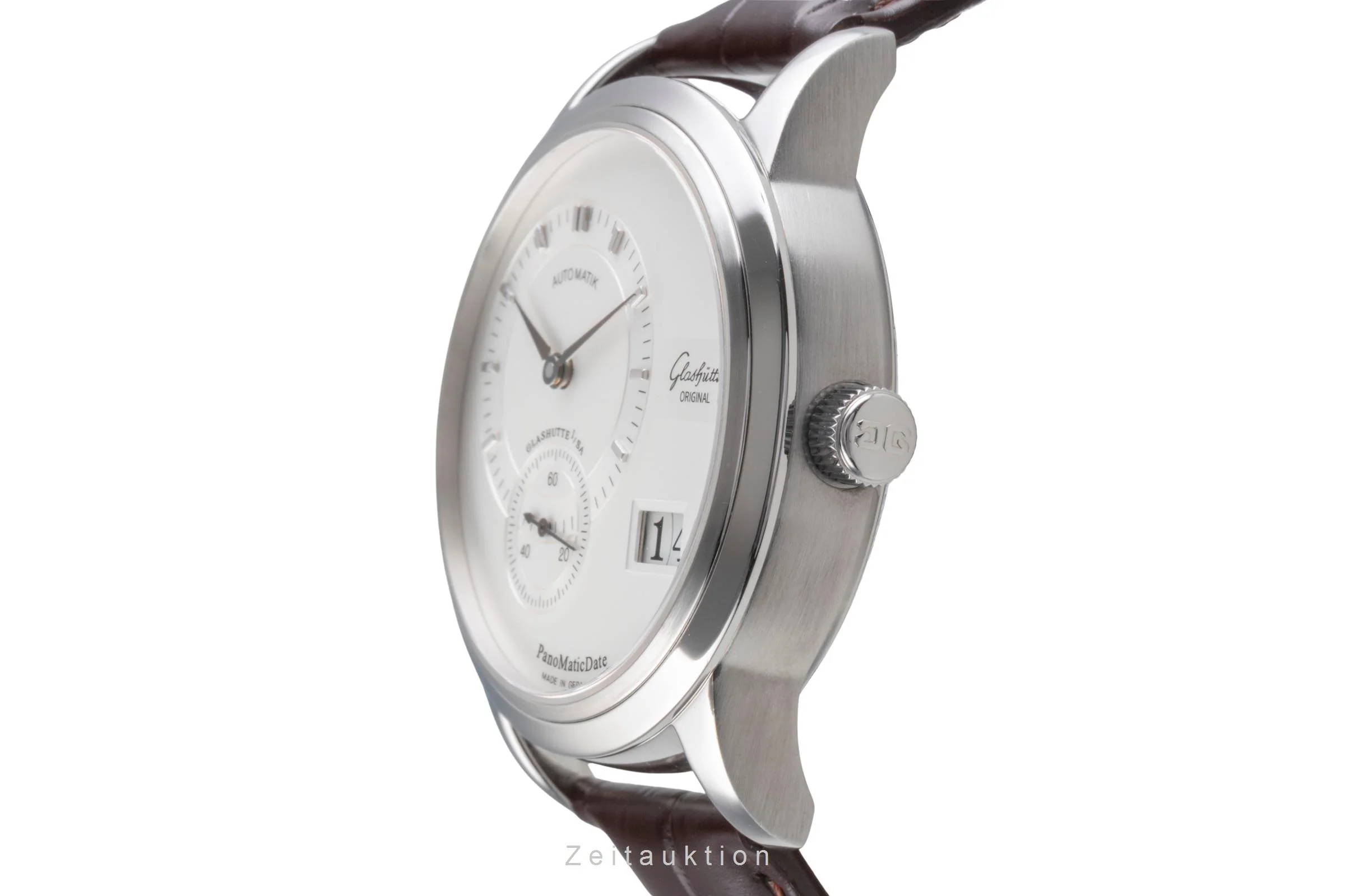 Glashütte PanoMaticDate steel automatic men's watch 90-01-02-02-04  [2505903] - Image 7