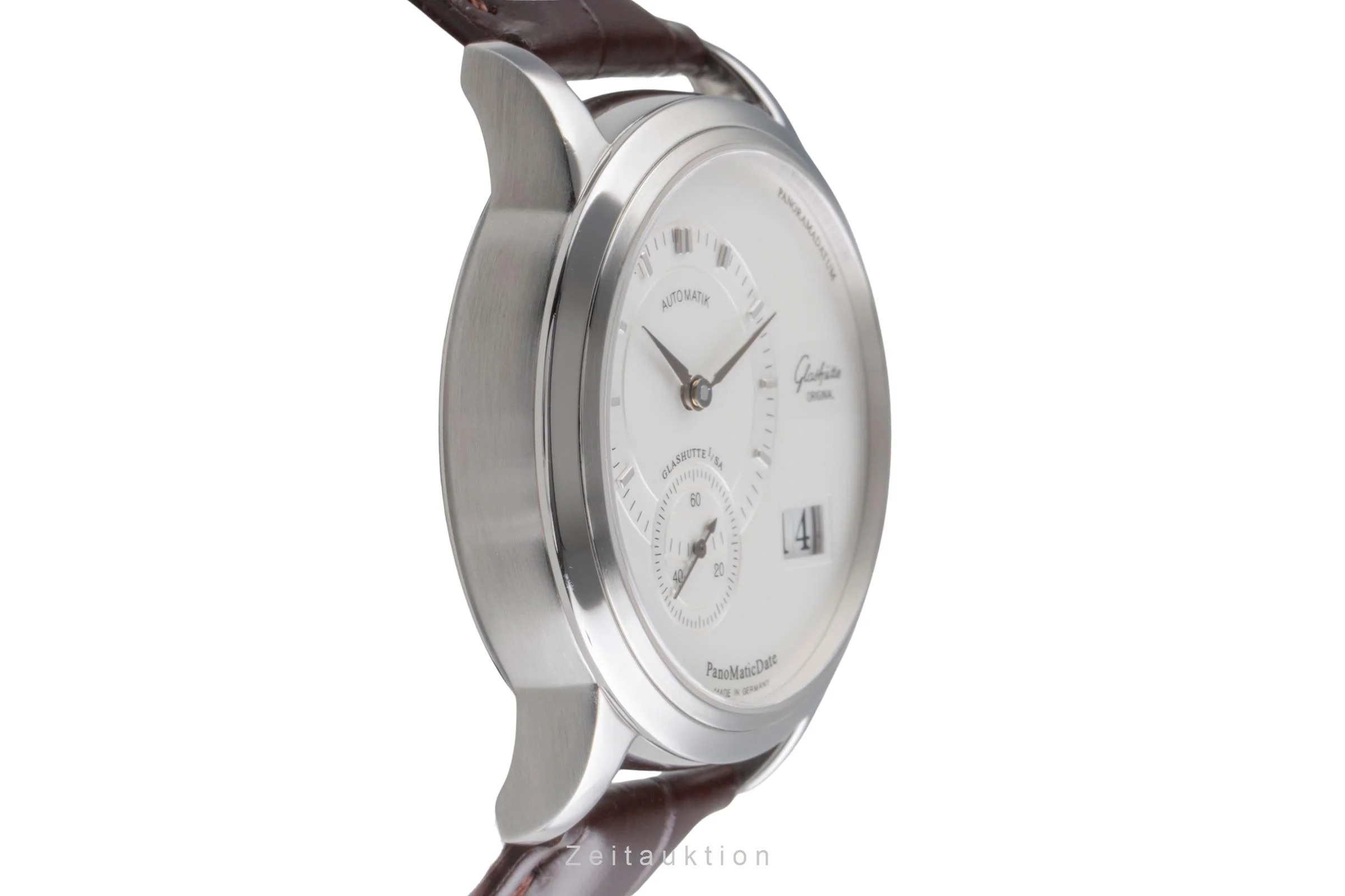 Glashütte PanoMaticDate steel automatic men's watch 90-01-02-02-04  [2505903] - Image 8