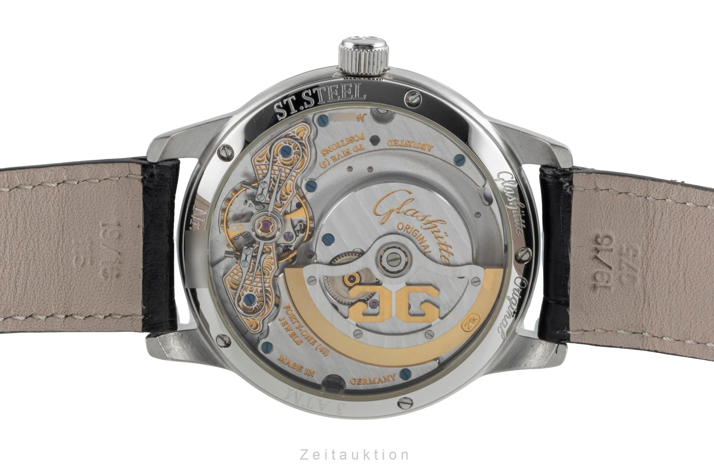 Glashütte PanoMaticDate steel automatic men's watch 90-01-02-02-04  [2507469] - Image 12