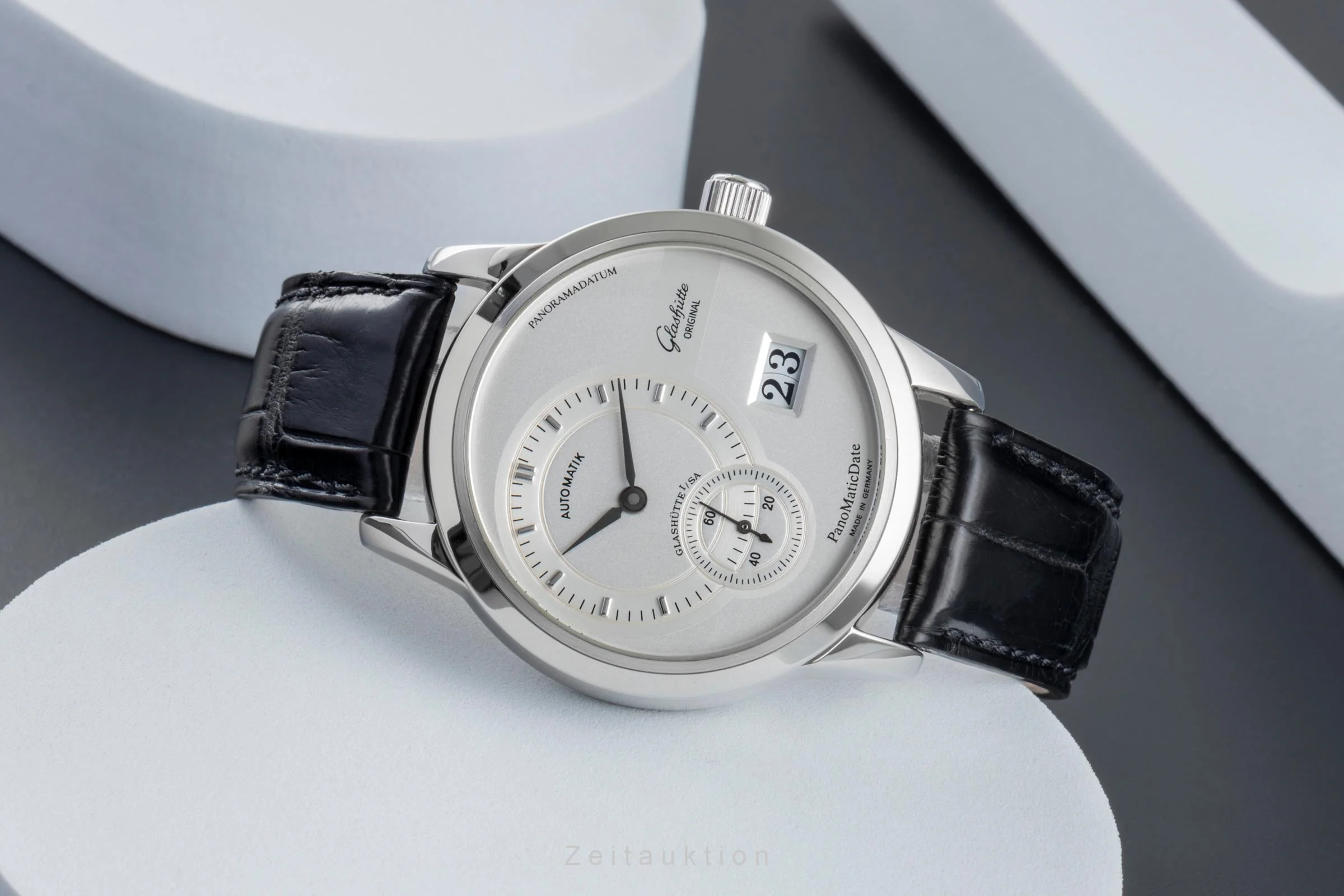 Glashütte PanoMaticDate steel automatic men's watch 90-01-02-02-04  [2507469] - Image 3