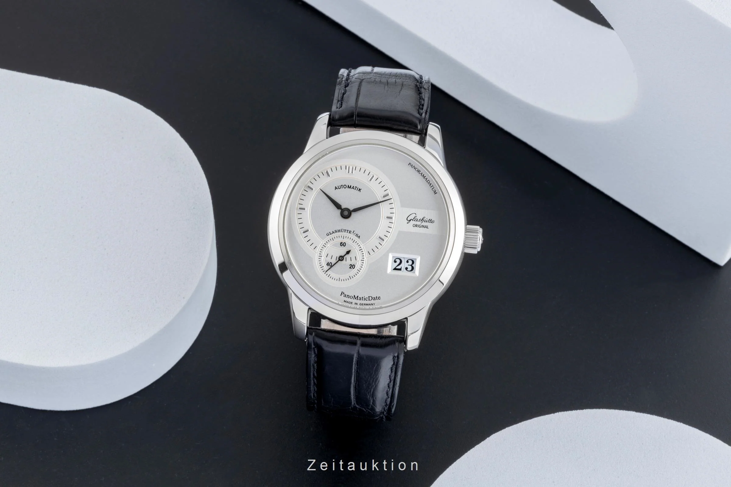 Glashütte PanoMaticDate steel automatic men's watch 90-01-02-02-04  [2507469] - Image 4