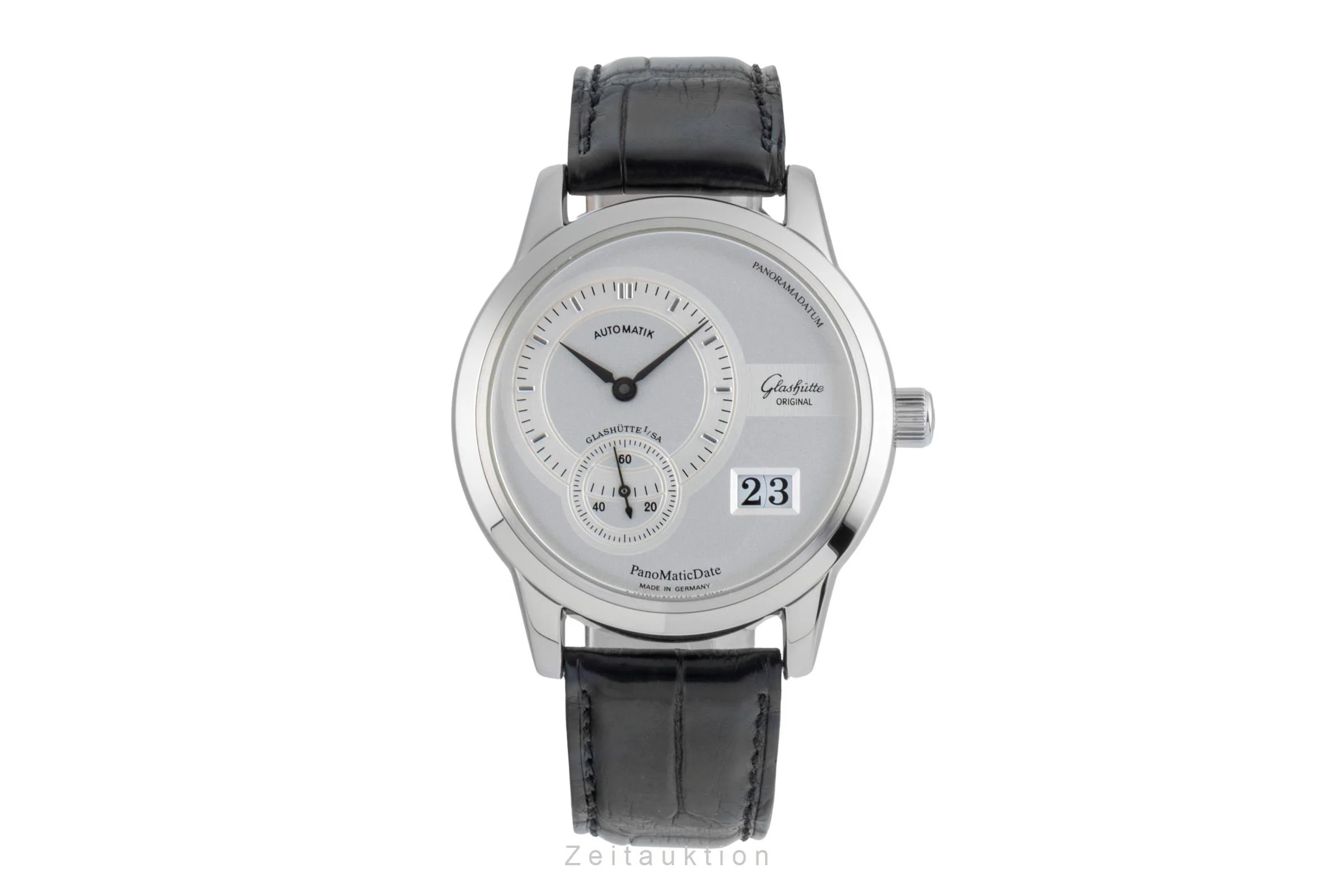 Glashütte PanoMaticDate steel automatic men's watch 90-01-02-02-04  [2507469] - Image 5