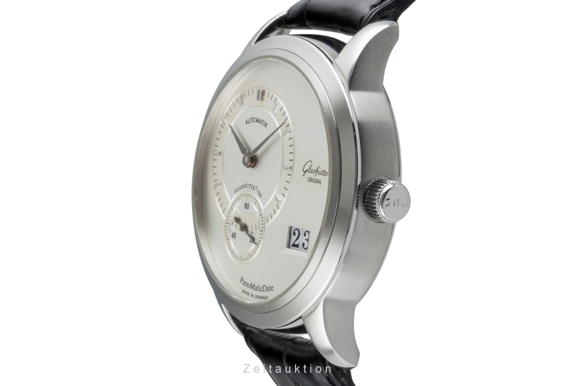 Glashütte PanoMaticDate steel automatic men's watch 90-01-02-02-04  [2507469] - Image 7
