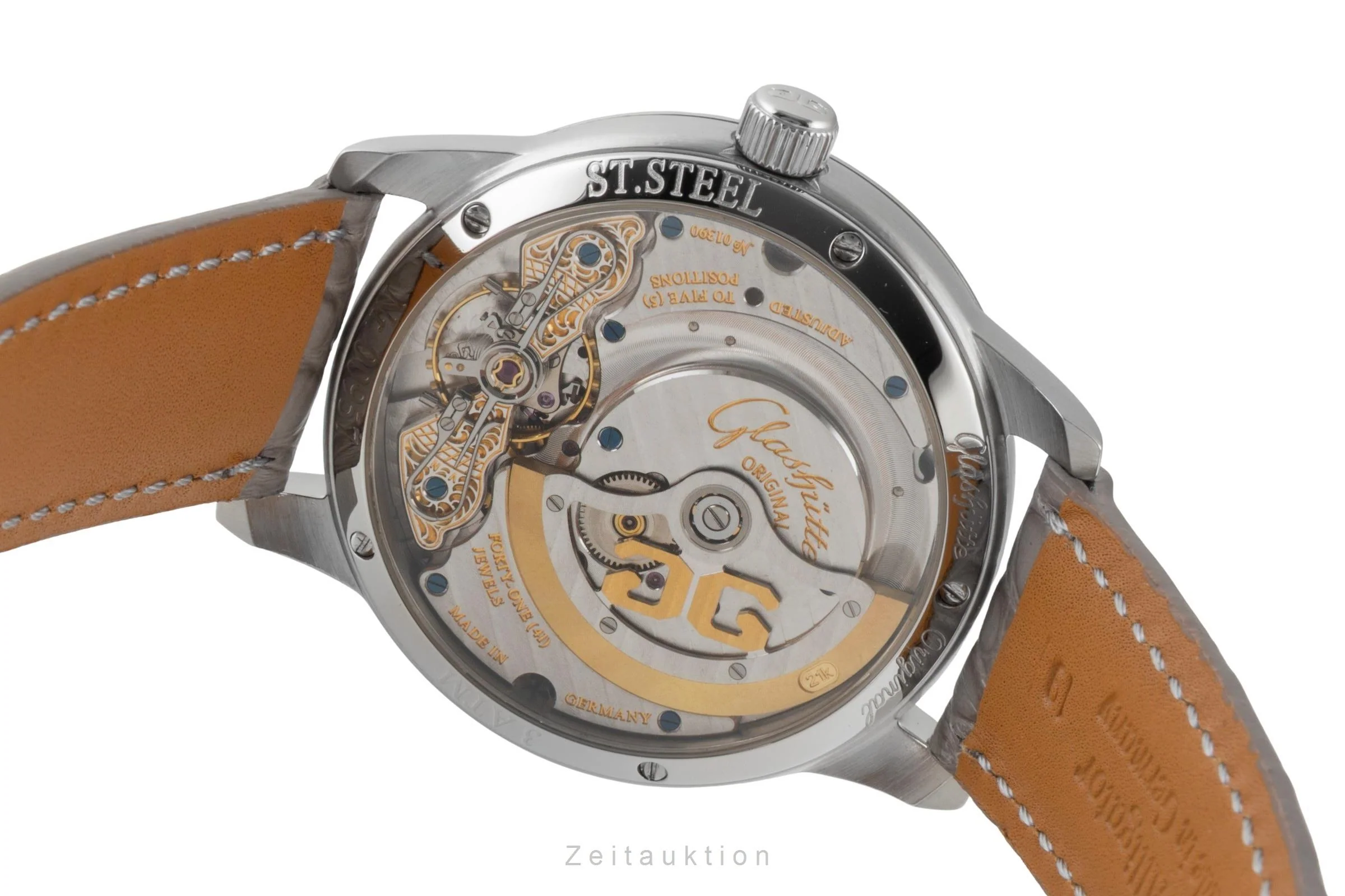 Glashütte PanoMaticDate steel automatic men's watch 90-01-02-02-04  [2600288] - Image 12