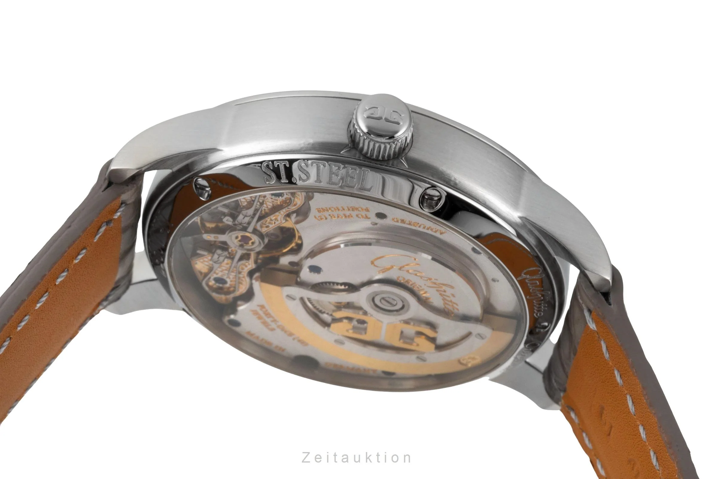 Glashütte PanoMaticDate steel automatic men's watch 90-01-02-02-04  [2600288] - Image 13