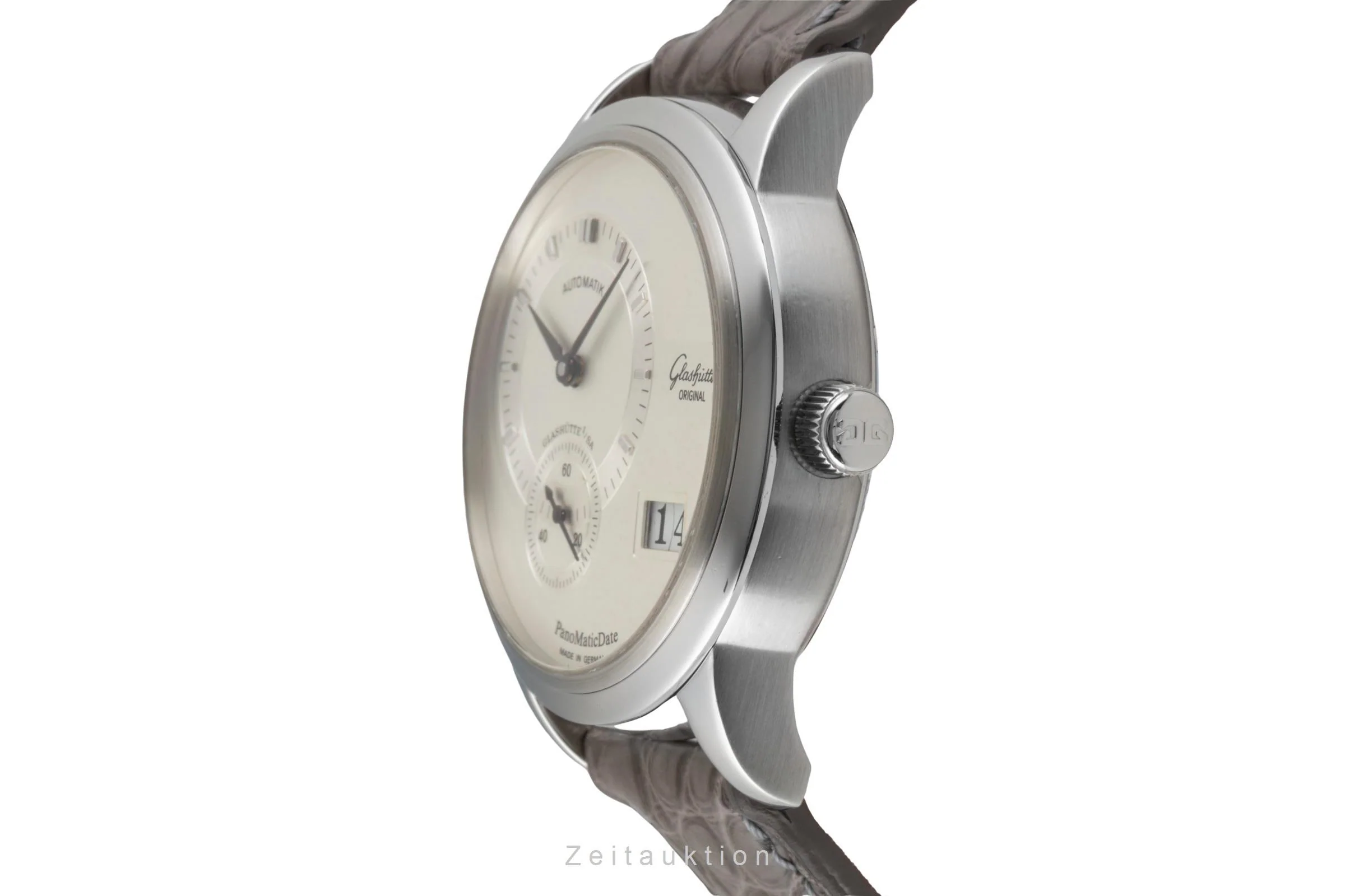 Glashütte PanoMaticDate steel automatic men's watch 90-01-02-02-04  [2600288] - Image 7