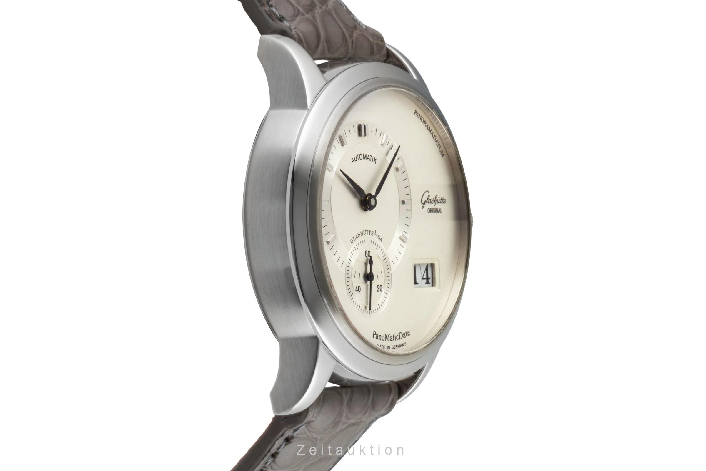 Glashütte PanoMaticDate steel automatic men's watch 90-01-02-02-04  [2600288] - Image 8