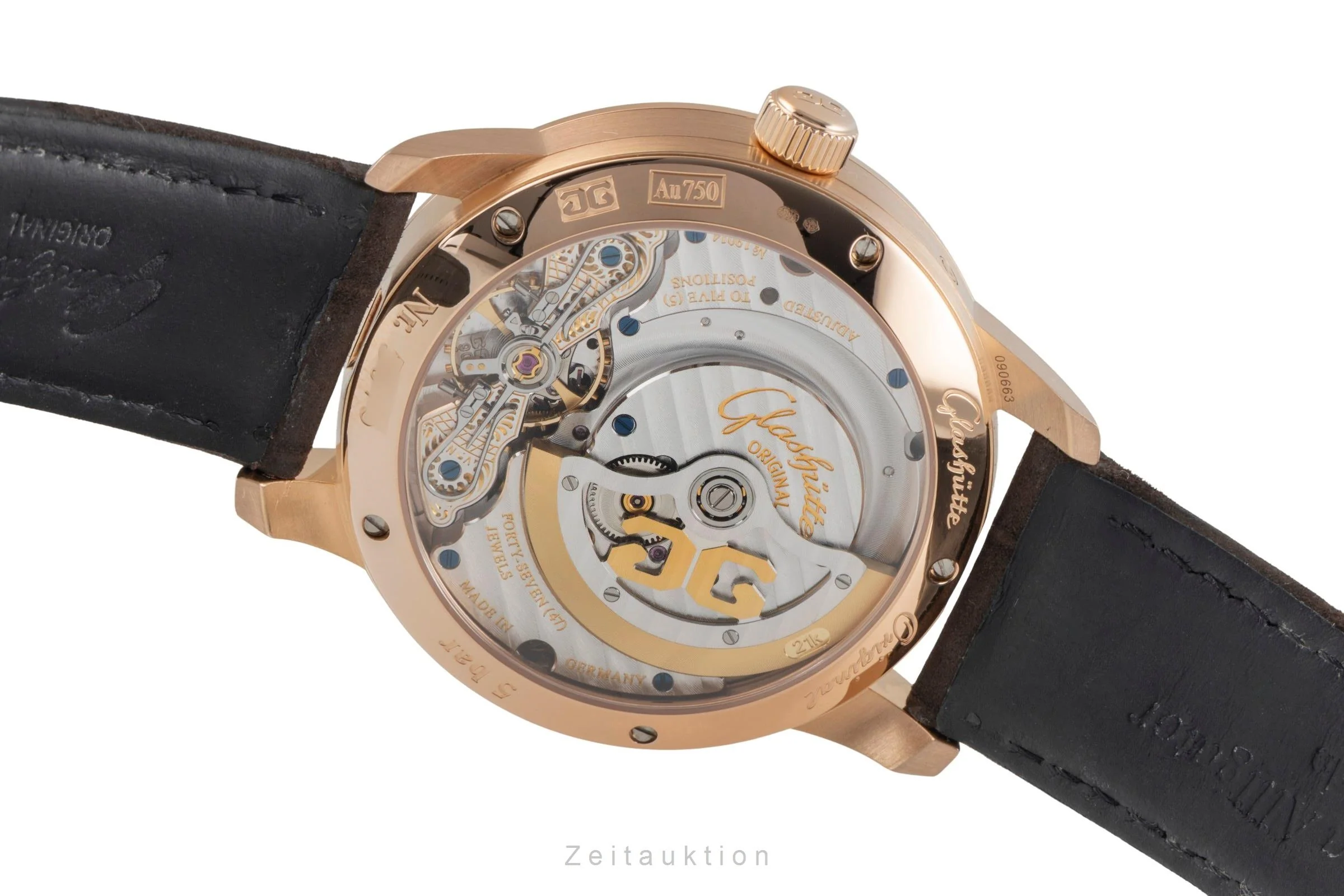 Glashütte PanoMaticLunar 18 ct red gold automatic men's watch 90-02-45-35-04 LP: 21500EUR  [2600547] - Image 13