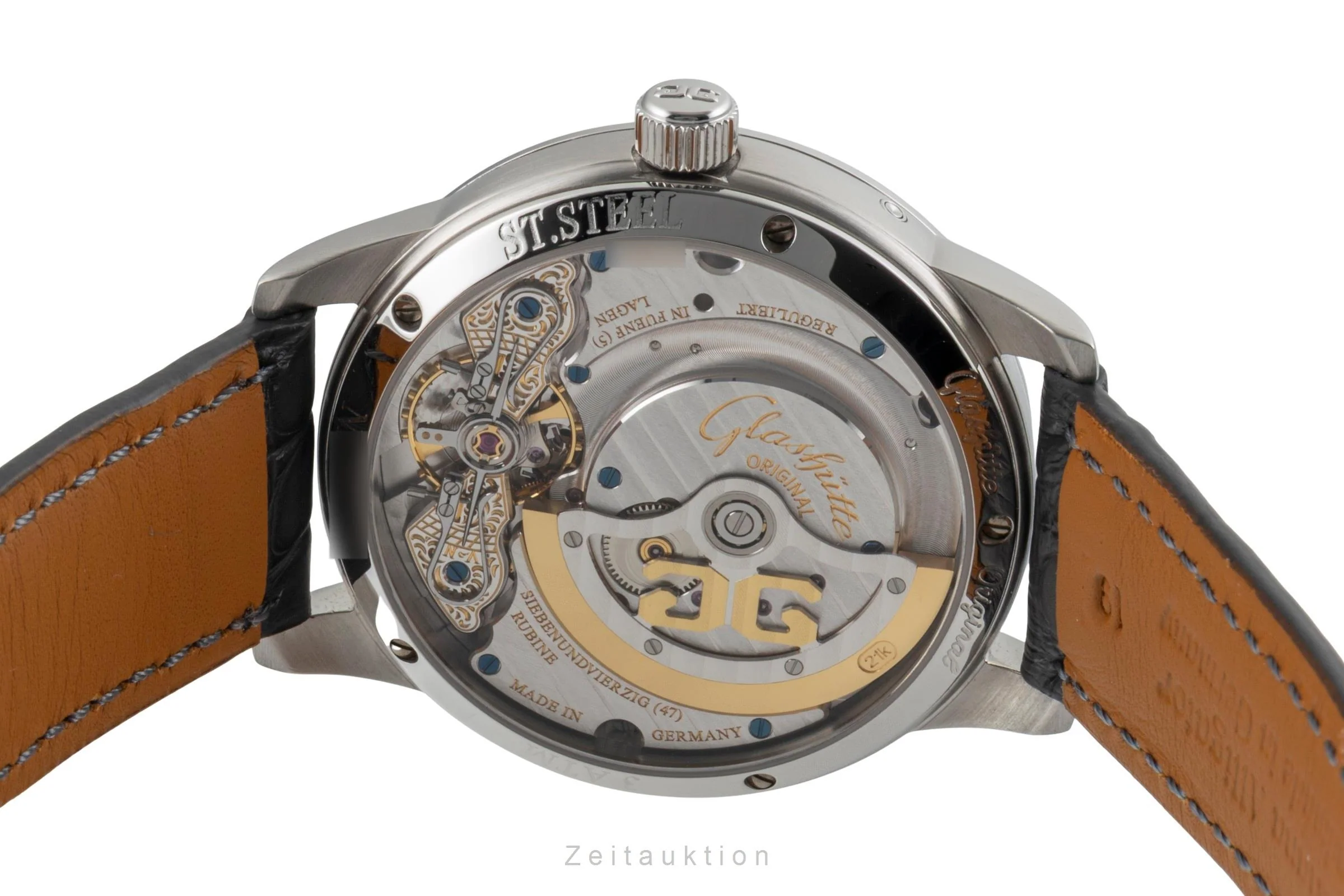 Glashütte PanoMaticLunar steel automatic men's watch 1-90-02-02-02-04  [2600664] - Image 12