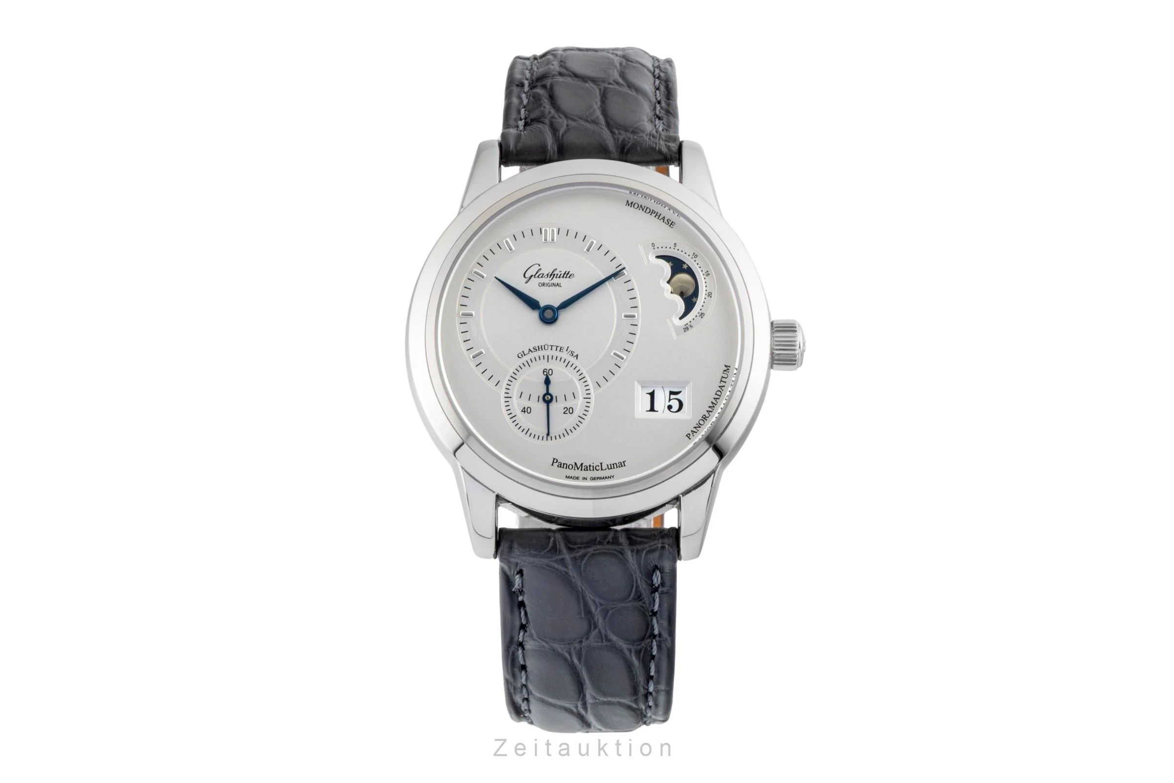 Glashütte PanoMaticLunar steel automatic men's watch 1-90-02-02-02-04  [2600664] - Image 5