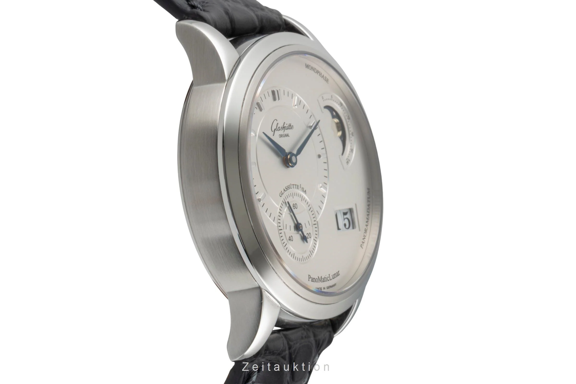 Glashütte PanoMaticLunar steel automatic men's watch 1-90-02-02-02-04  [2600664] - Image 8