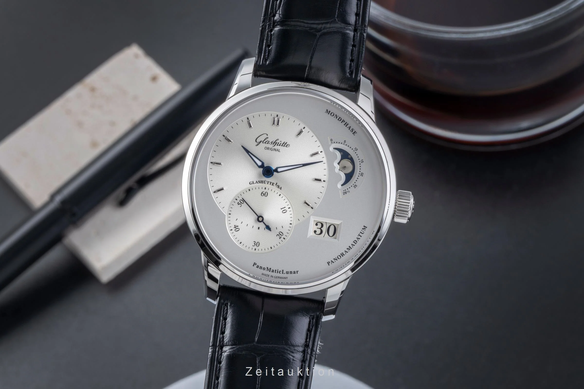 Glashütte PanoMaticLunar steel automatic men's watch 1-90-02-42-32-01 LP: 11400EUR  [2506071] - Image 2