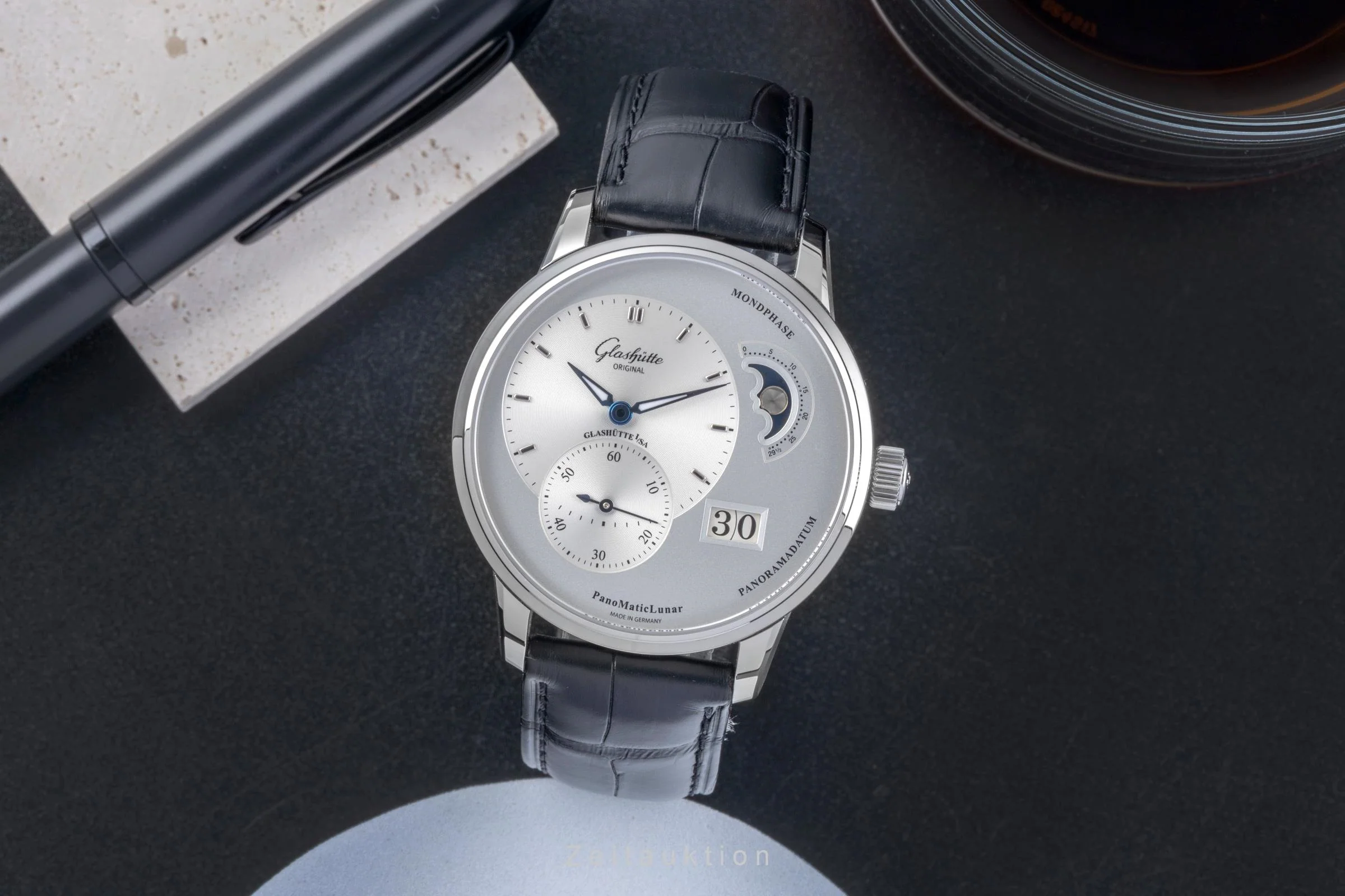 Glashütte PanoMaticLunar steel automatic men's watch 1-90-02-42-32-01 LP: 11400EUR  [2506071] - Image 4