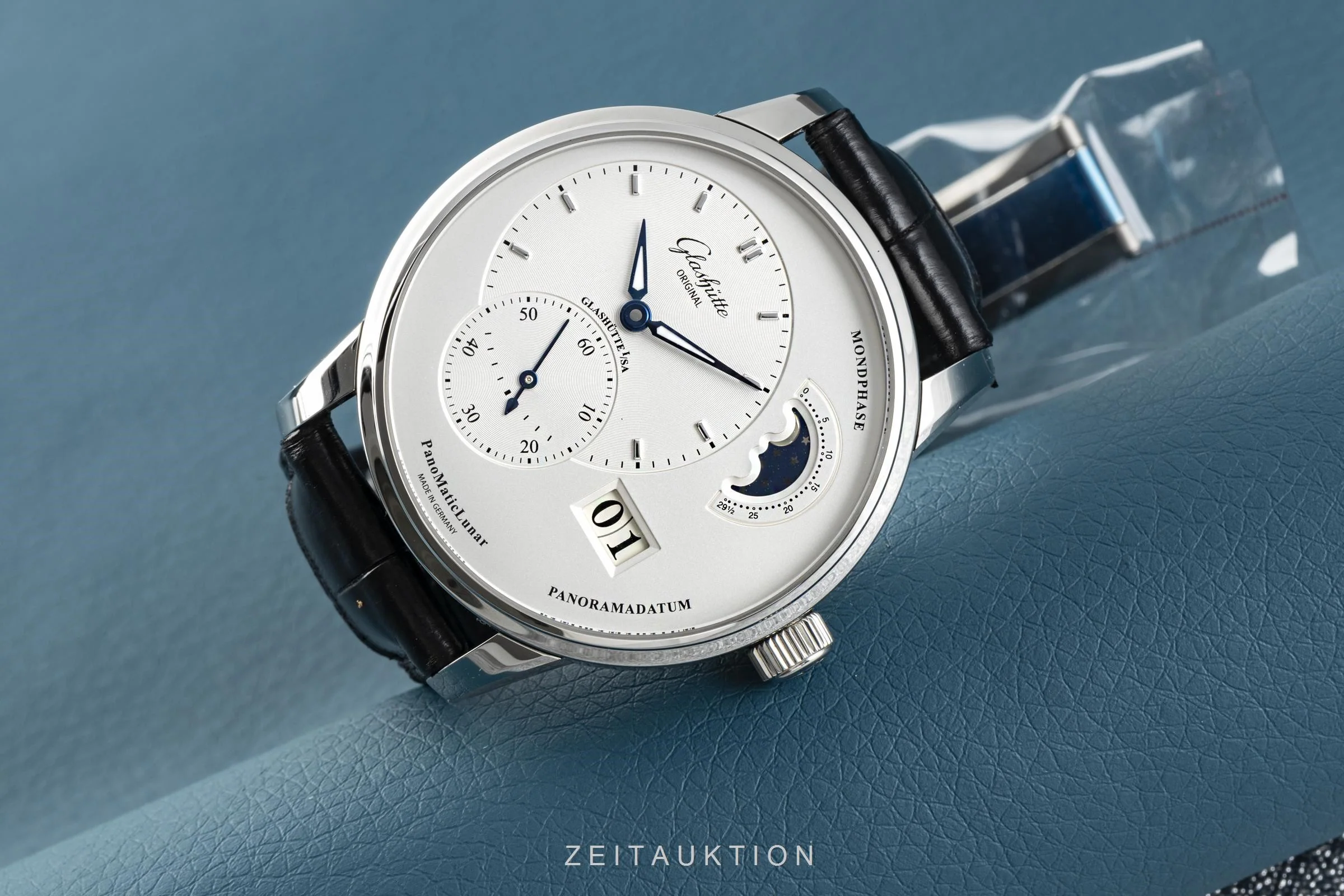 Glashütte PanoMaticLunar steel automatic men's watch 1-90-02-42-32-05 LP: 9700EUR  [2105139] - Image 2