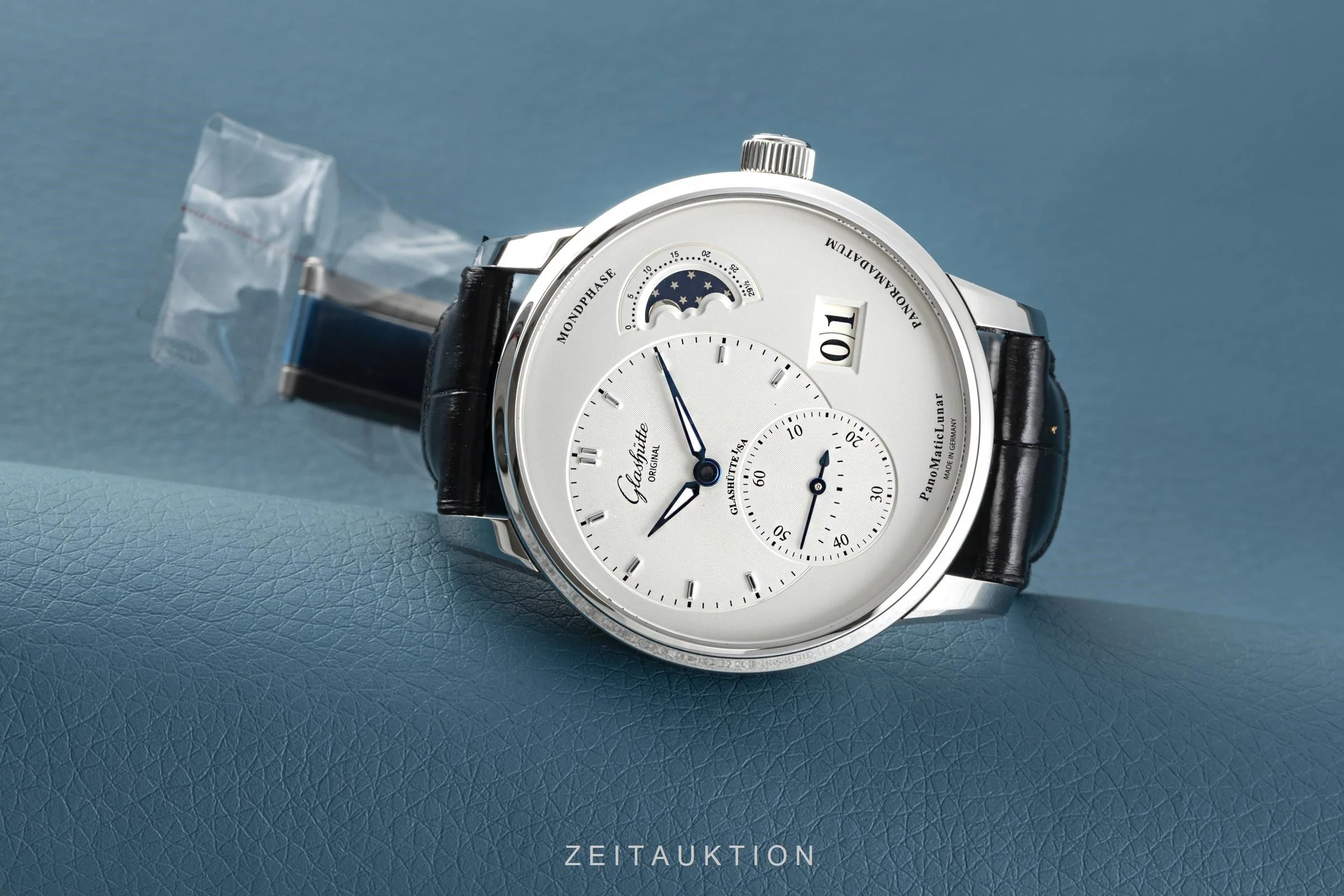 Glashütte PanoMaticLunar steel automatic men's watch 1-90-02-42-32-05 LP: 9700EUR  [2105139] - Image 3