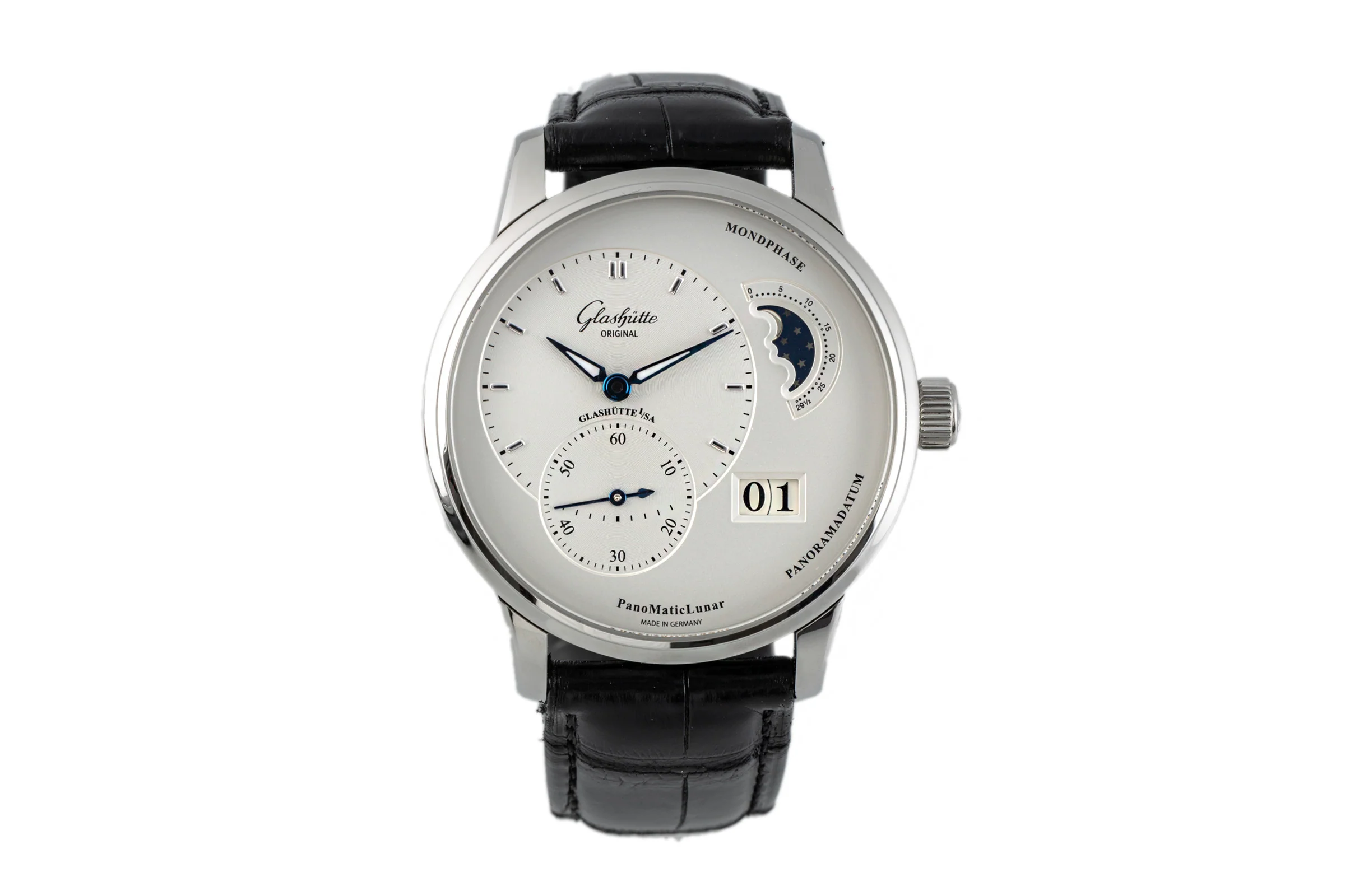 Glashütte PanoMaticLunar steel automatic men's watch 1-90-02-42-32-05 LP: 9700EUR  [2105139] - Image 4
