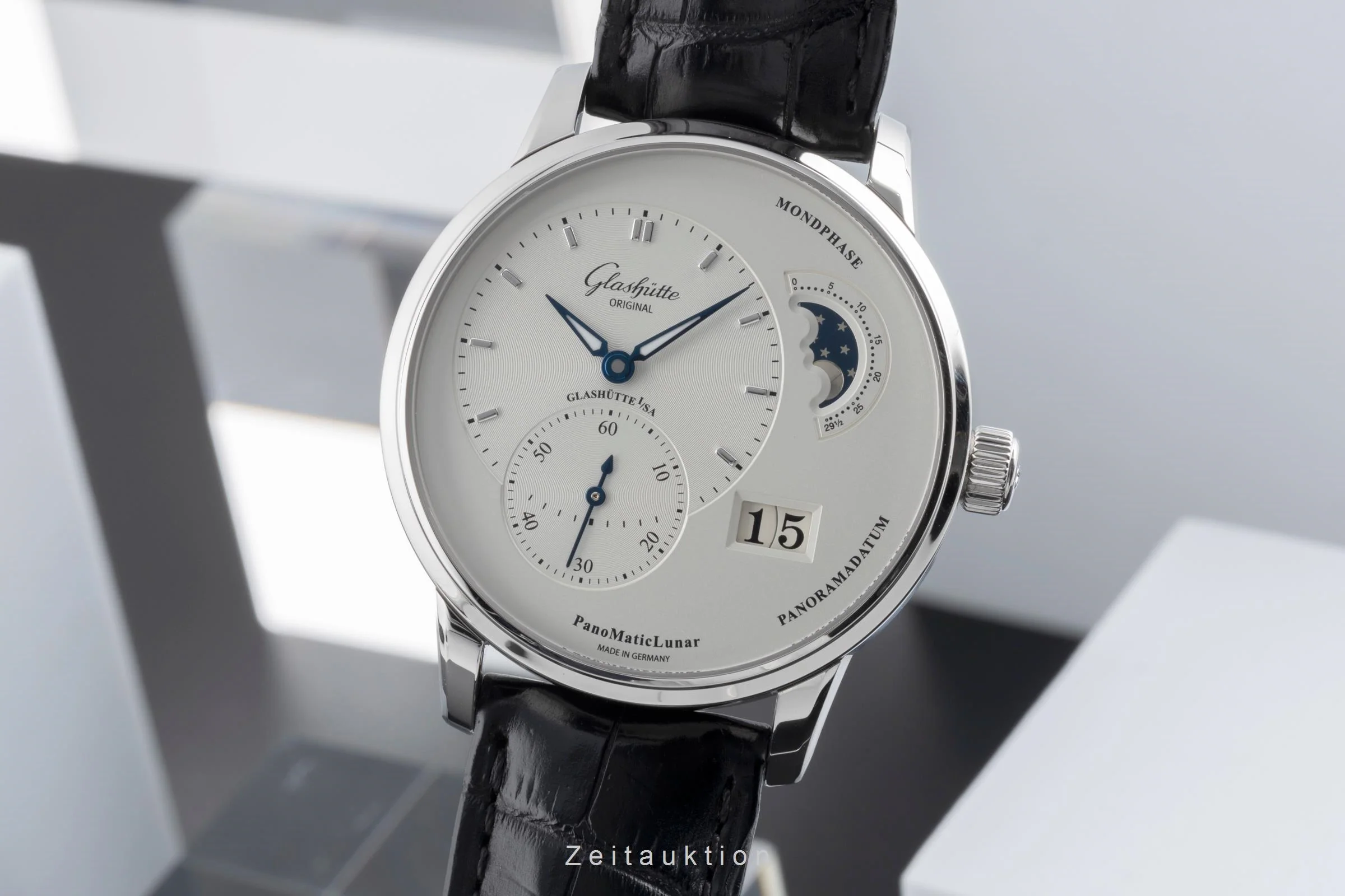 Glashütte PanoMaticLunar steel automatic men's watch 1-90-02-42-32-05 LP: 11800EUR  [2504772] - Image 2