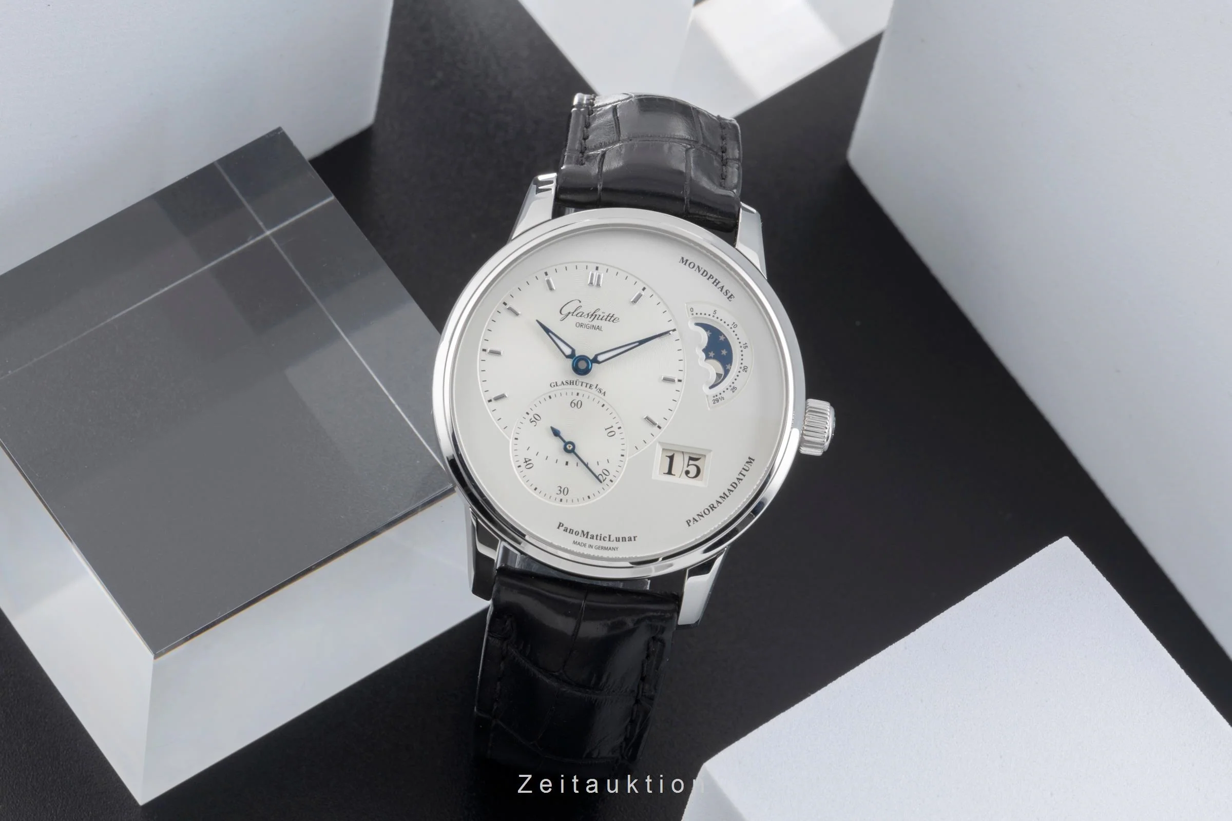 Glashütte PanoMaticLunar steel automatic men's watch 1-90-02-42-32-05 LP: 11800EUR  [2504772] - Image 4